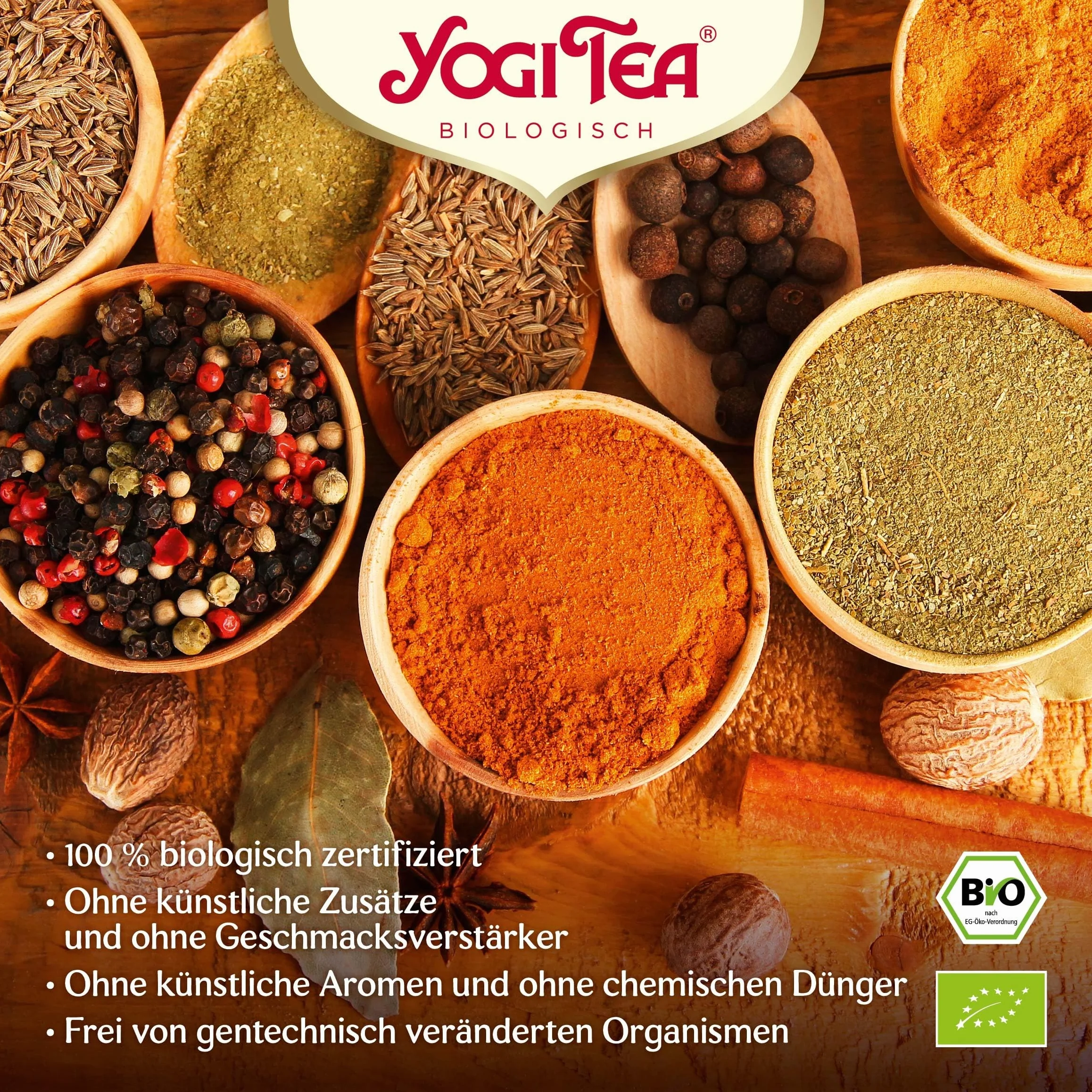 Yogi Tea Calendario de Adviento de Tés 2024 – Calendario con 24 Variedades de Té Orgánico, 24 Bolsitas y 24 Mensajes Inspiradores – Ideal Como Regalo Sin Chocolate
