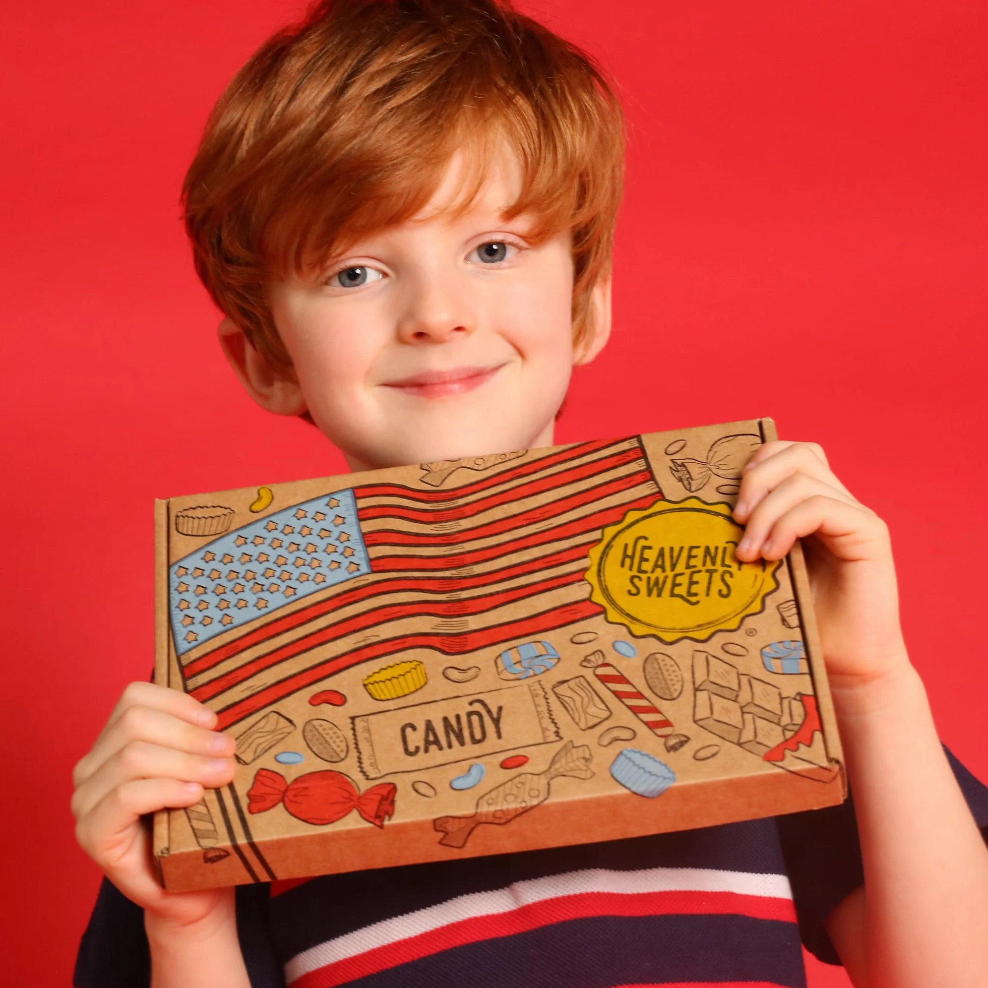 Heavenly Sweets | Caja de regalo de dulces estadounidenses | Más de 120 piezas de dulces para fiestas de USA | Cesta de piñata para cumpleaños, Dia Del Padre, Semana Santa, día de la madre, Pascua