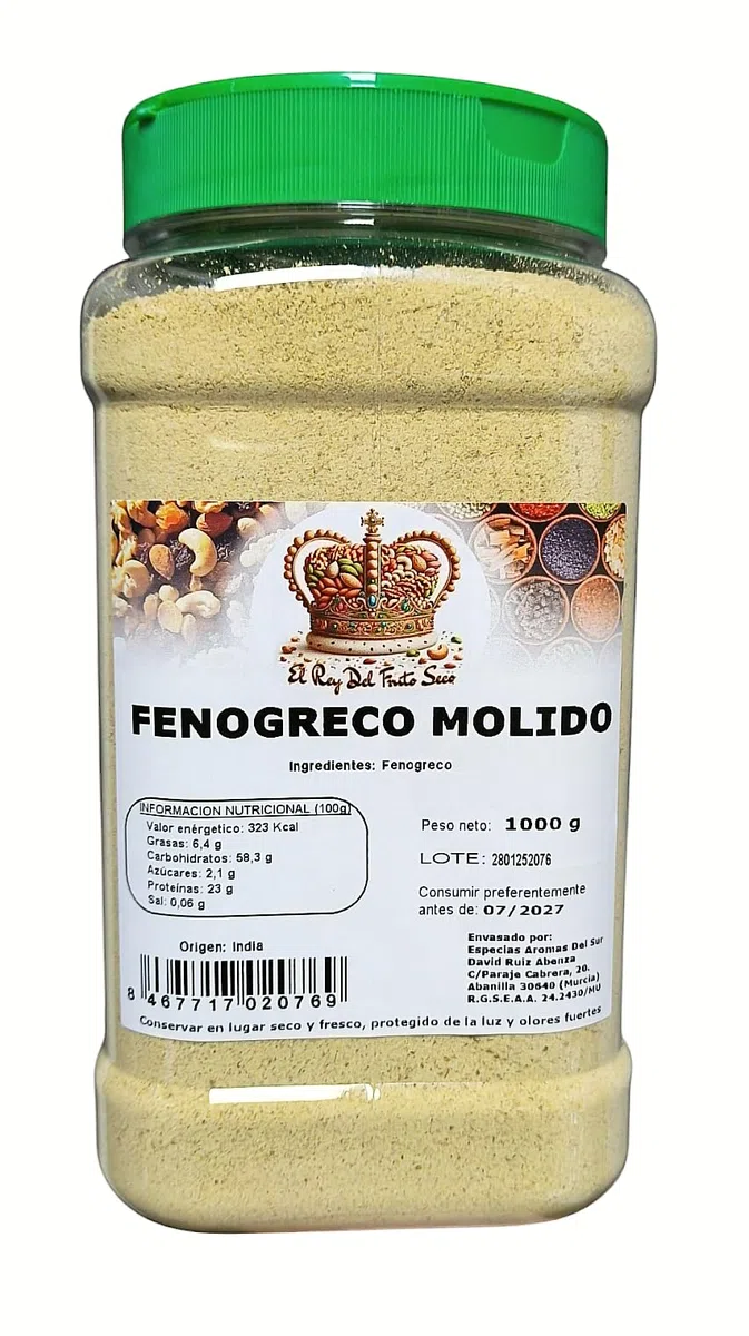 Fenogreco Molido 1 kg - Semillas Naturales con Propiedades Saludables para Cocina y Repostería