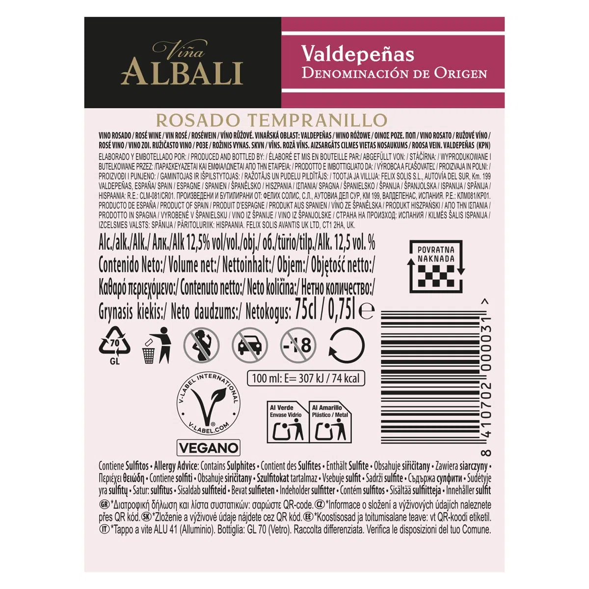 Viña Albali Rosado - 750 ml