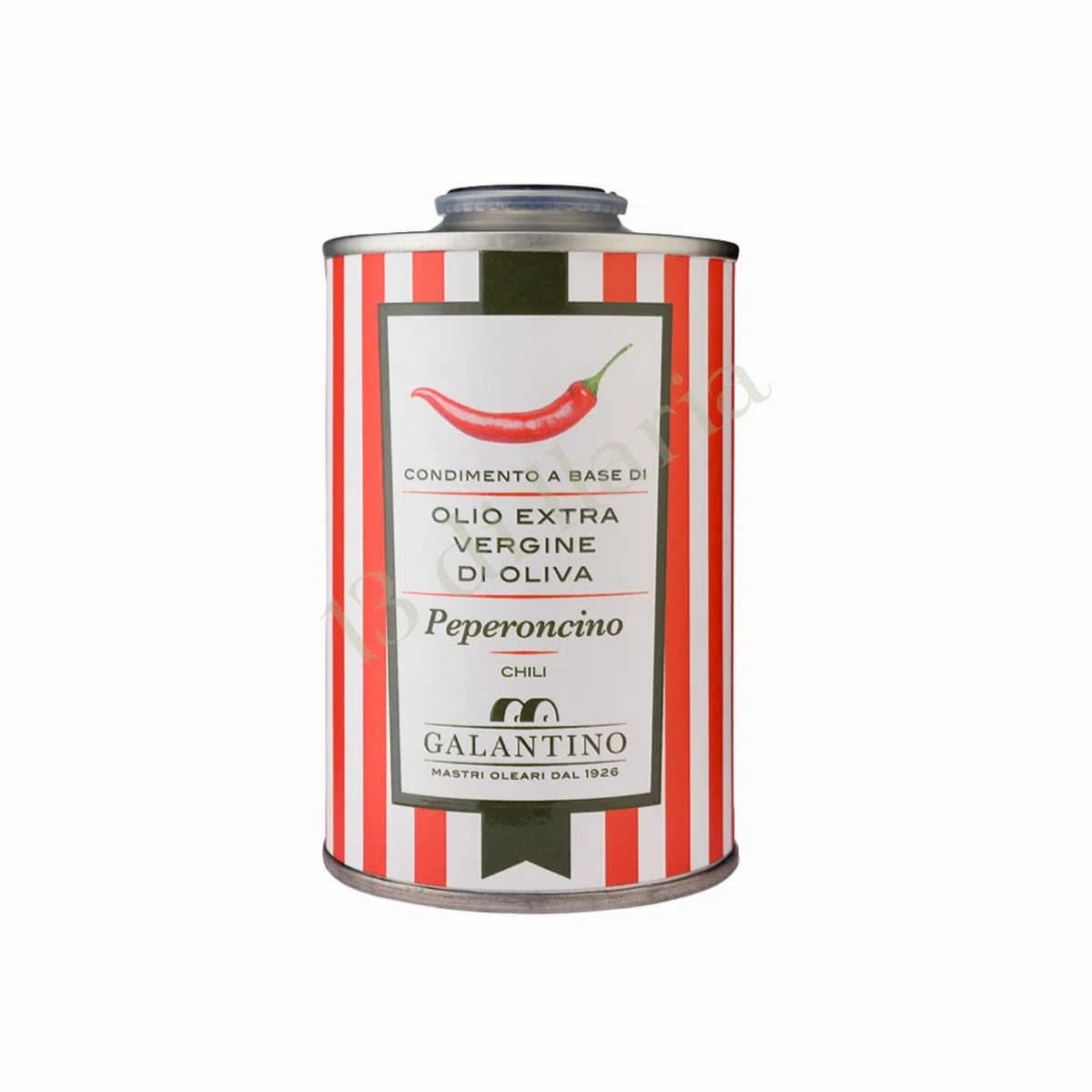 Aceite de Oliva Virgen Extra con Chile 250 ml | Lata Gourmet, Italiano Artesanal, Prensado en Frío | Sabor Fresco y Natural