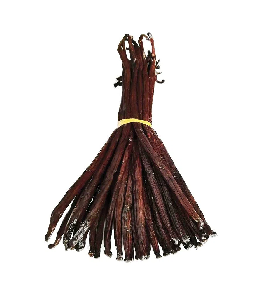 20 vainas de vainilla bourbon de Madagascar de tamaño mediano 15 a 18 cm - Aroma intenso y sabor delicado