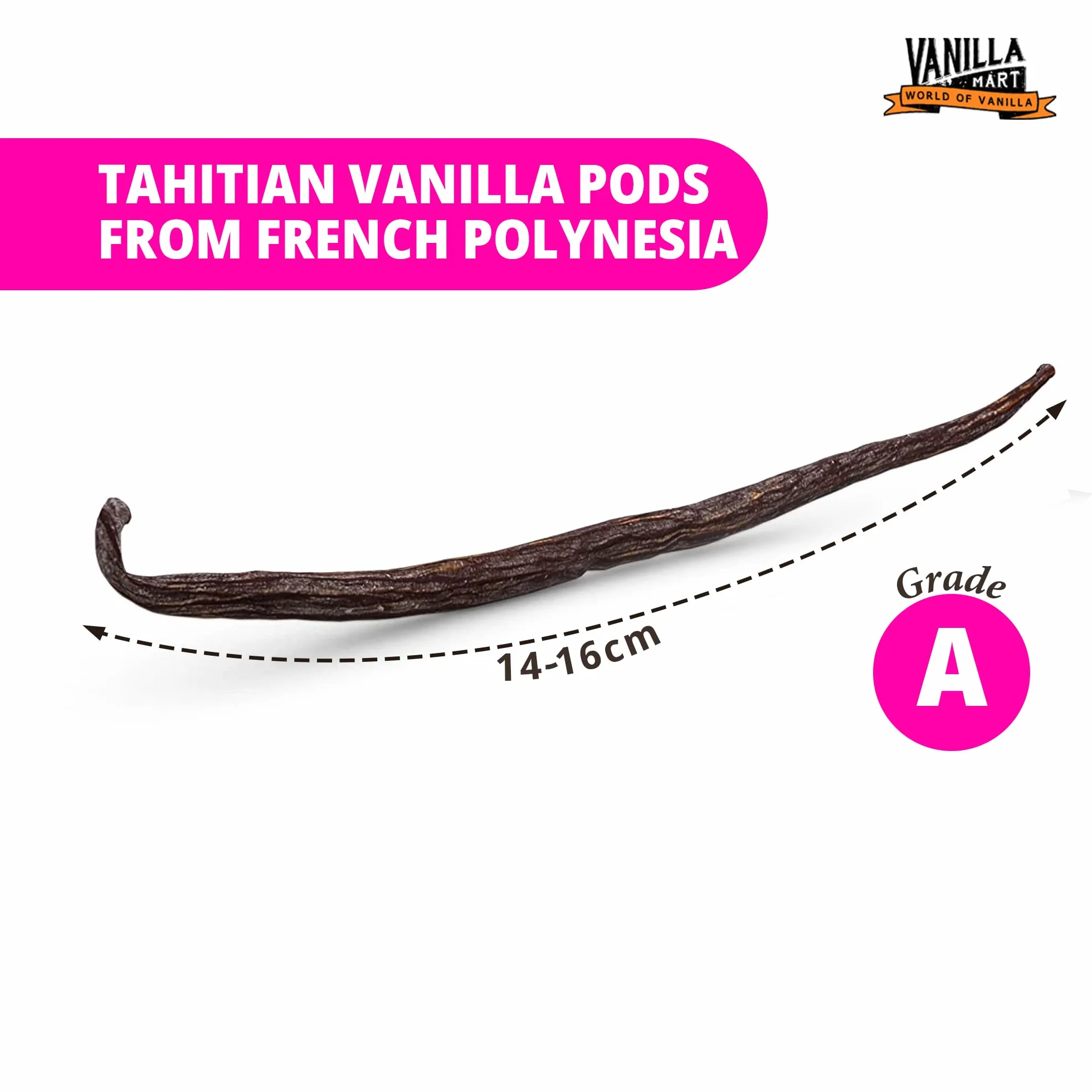 Vanilla Mart Tahitian vainilla vainilla (largo) (2 vainas)