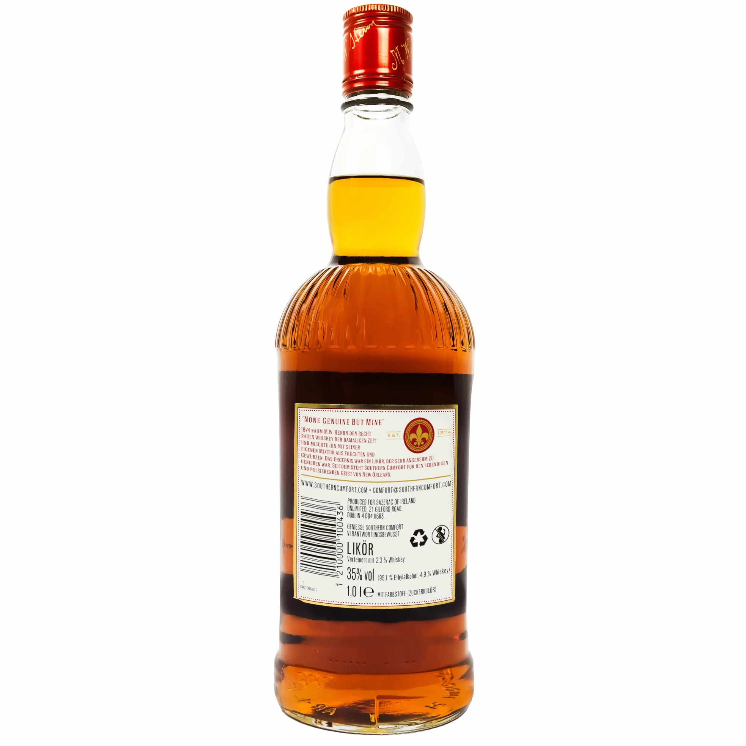 Southern Comfort Original - Licor De Whisky De New Orleans - 1L
