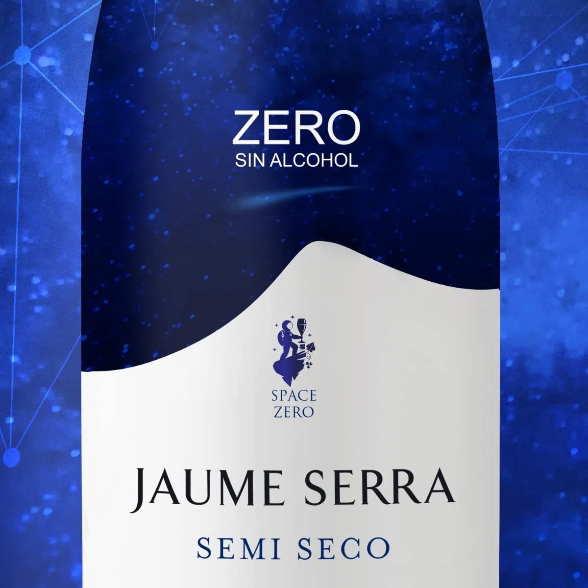 Jaume Serra Zero Semi Seco - Vino Espumoso Sin Alcohol -Variante Macabeo - Pack 6 Botellas x 750ml