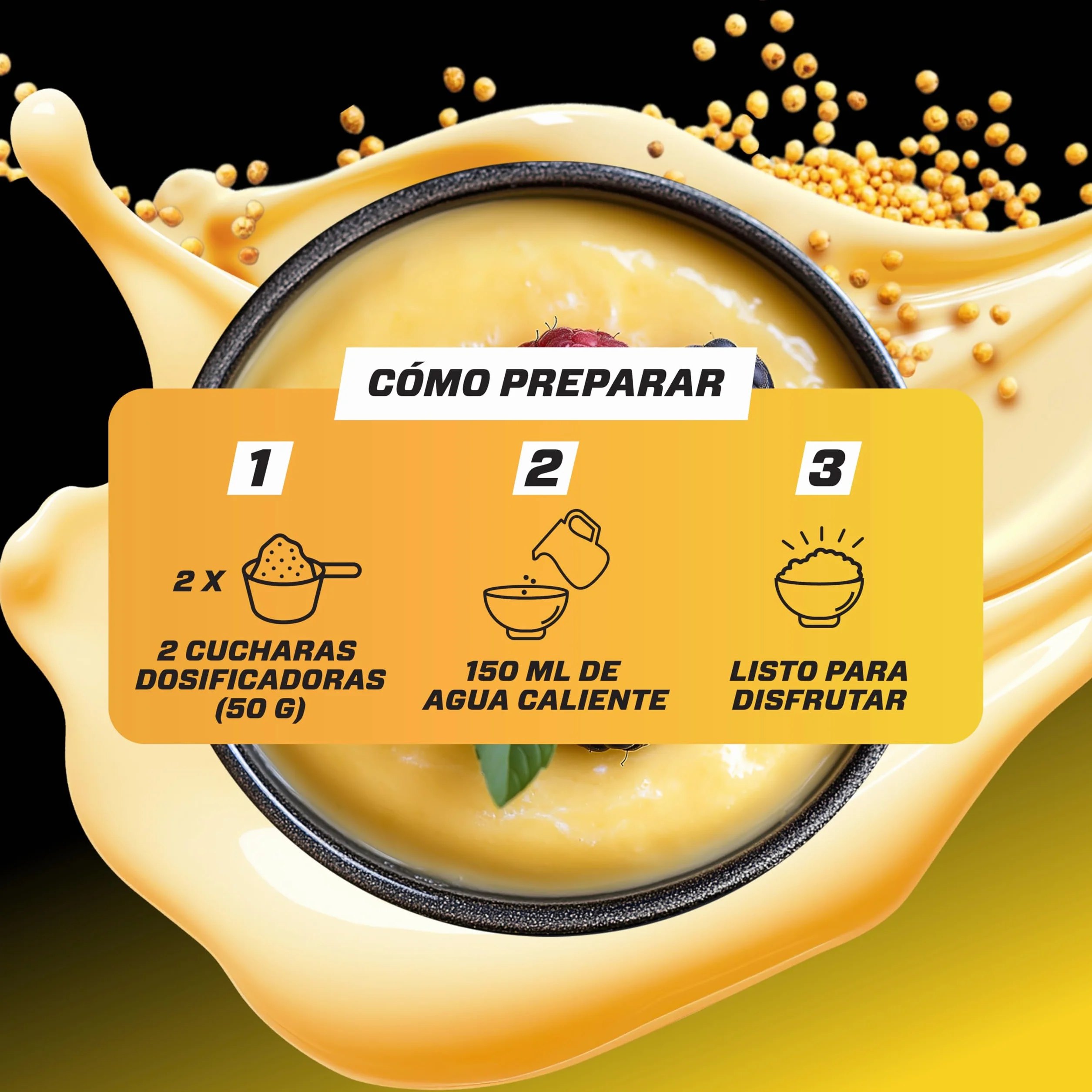 Pudin de Maiz Neutro sin Azucar 3kg - 100% Maiz - Cremoso, Vegano