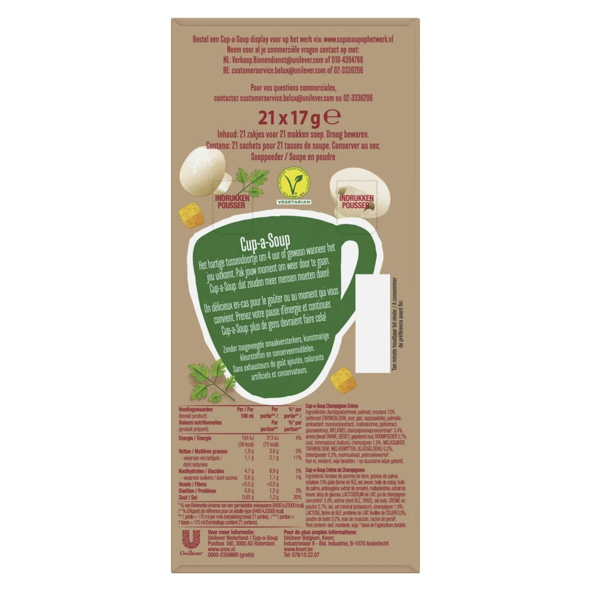 Cup a Soup Champignon 21 zakjes