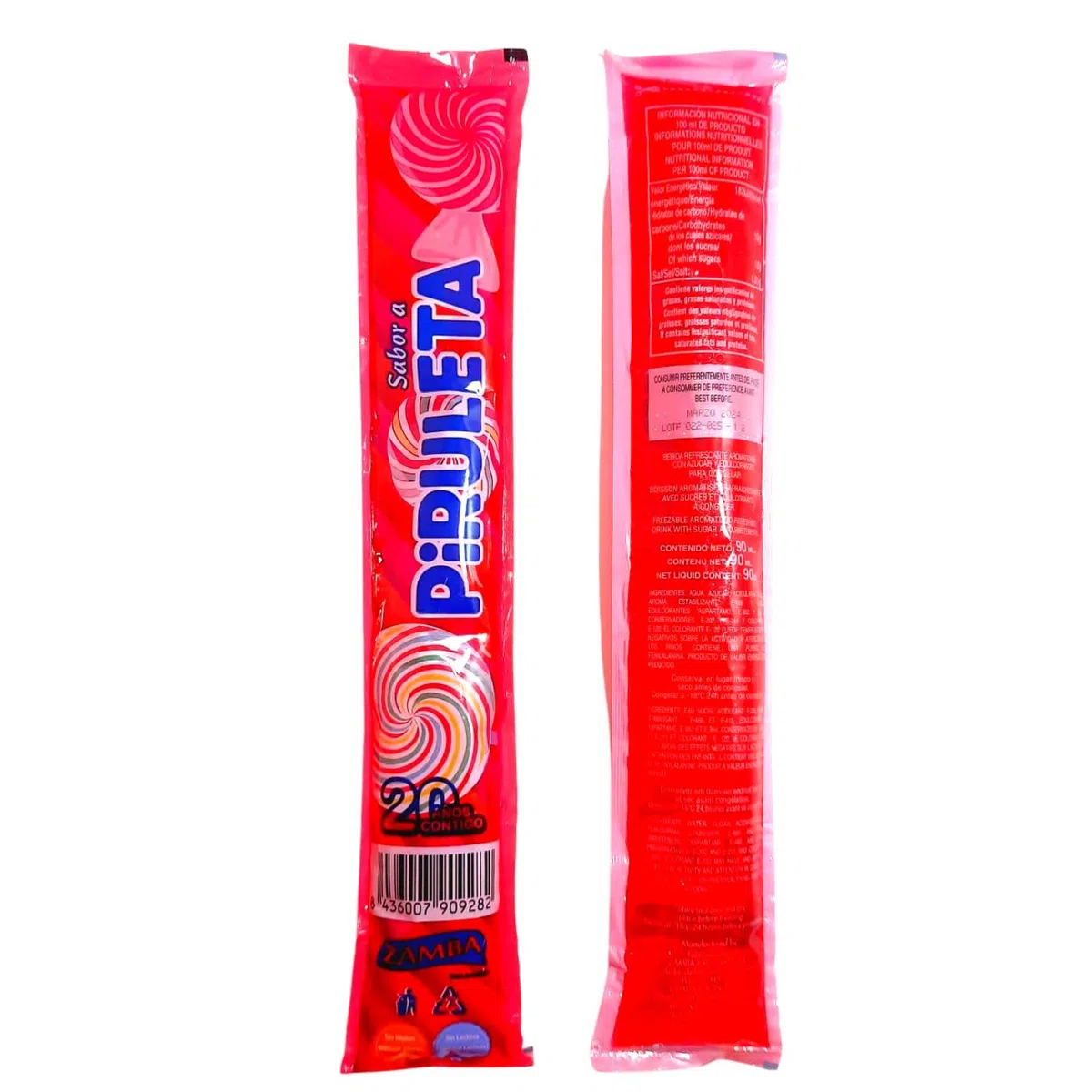 Flash Piruleta Zamba Sabor Original | Caja 55 Unidades