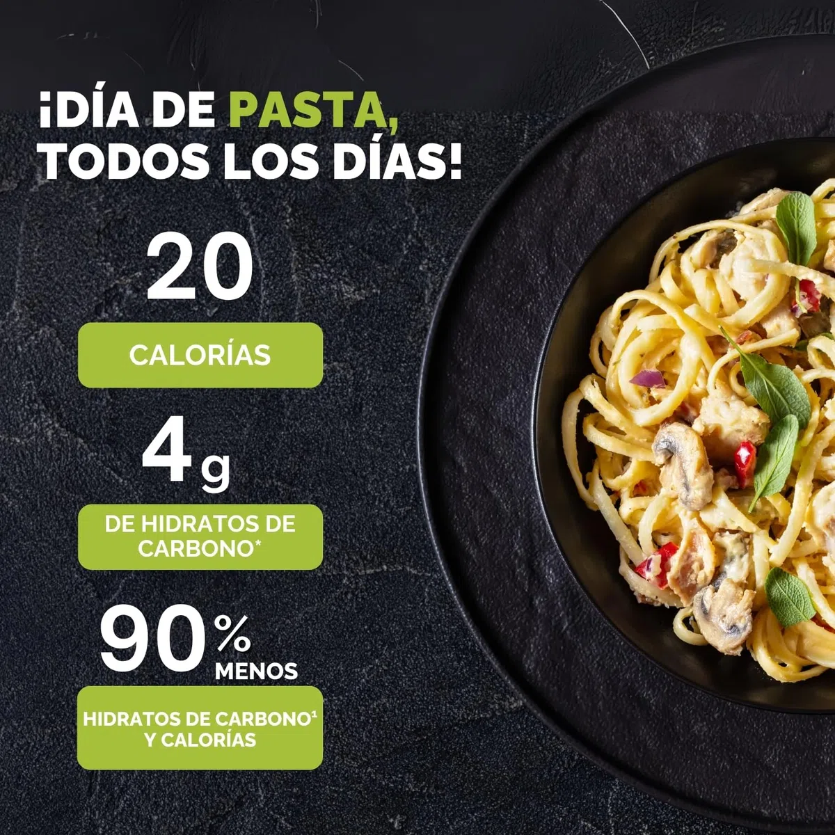 PALMINI Pasta Linguini - Palmito – Bajo en calorías – Bajo en carbohidratos – Keto - Vegano – Libre de OGM – Libre de Gluten – Sin azúcar – 338g | (Pack de 3 unidades)