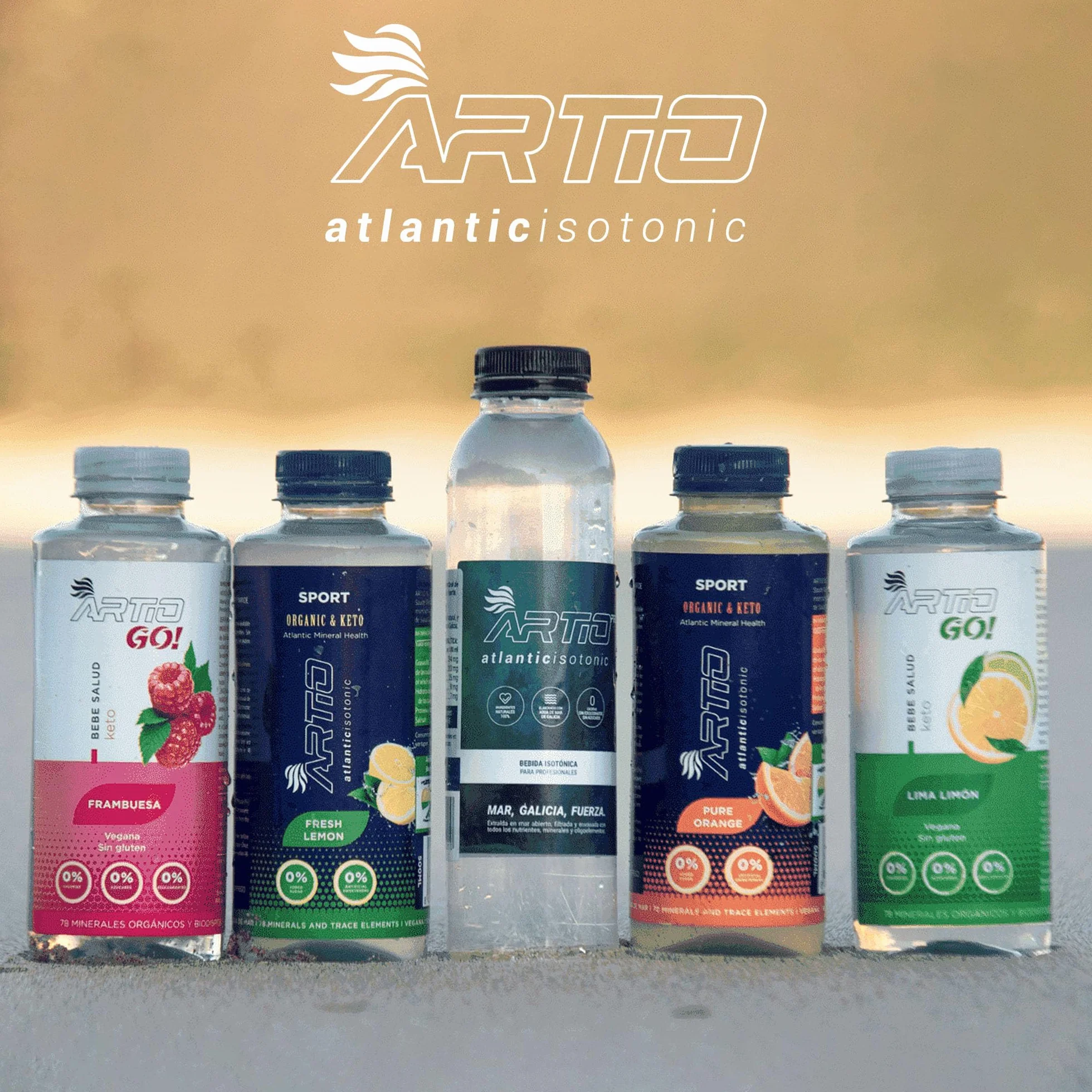 ARTIO Sport Naranja 5L Bebida isotónica elaborada con un 10% de agua de mar y 78 minerales biodisponibles que proporcionan la mejor hidratación