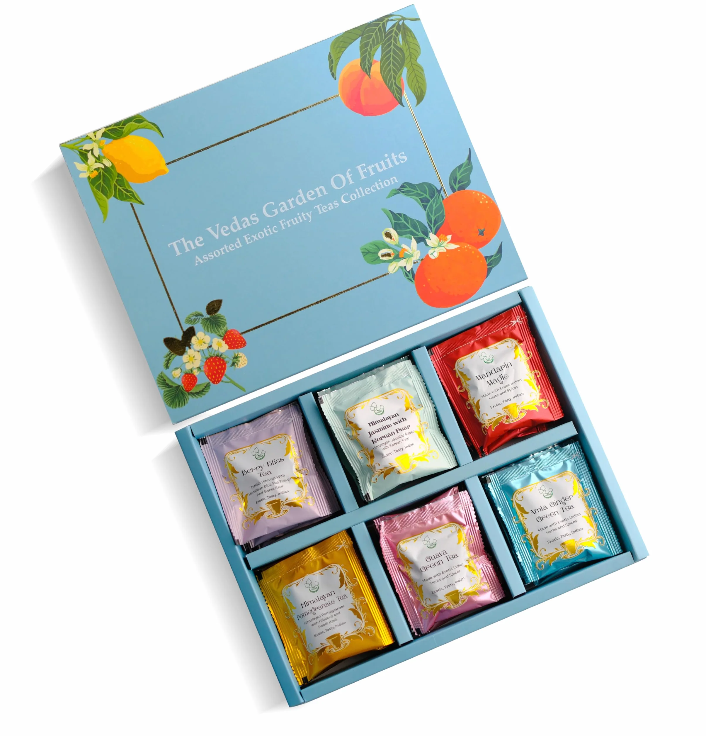 The Vedas Juego de regalo de té Garden of Fruits