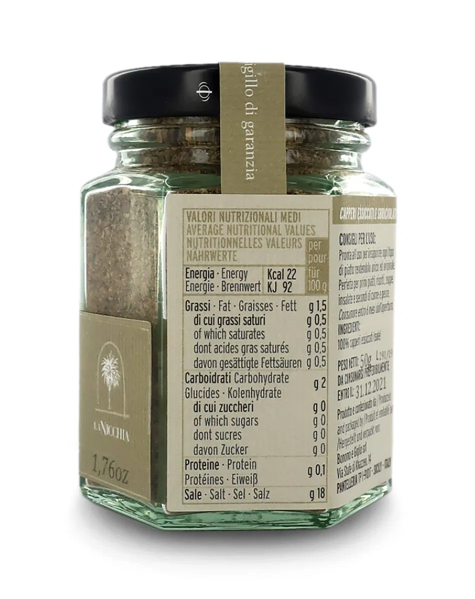 Alcaparras de Pantelleria en Polvo - Tarro de 50gr