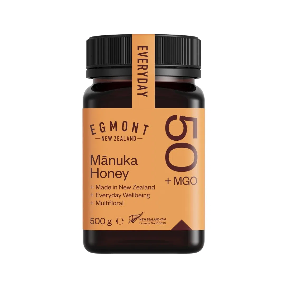 Egmont Honey Miel de Manuka 50+ MGO 500g | testada en laboratorio y certificado su contenido en MGO | cruda y 100% natural | elaborada y envasada en Nueva Zelanda