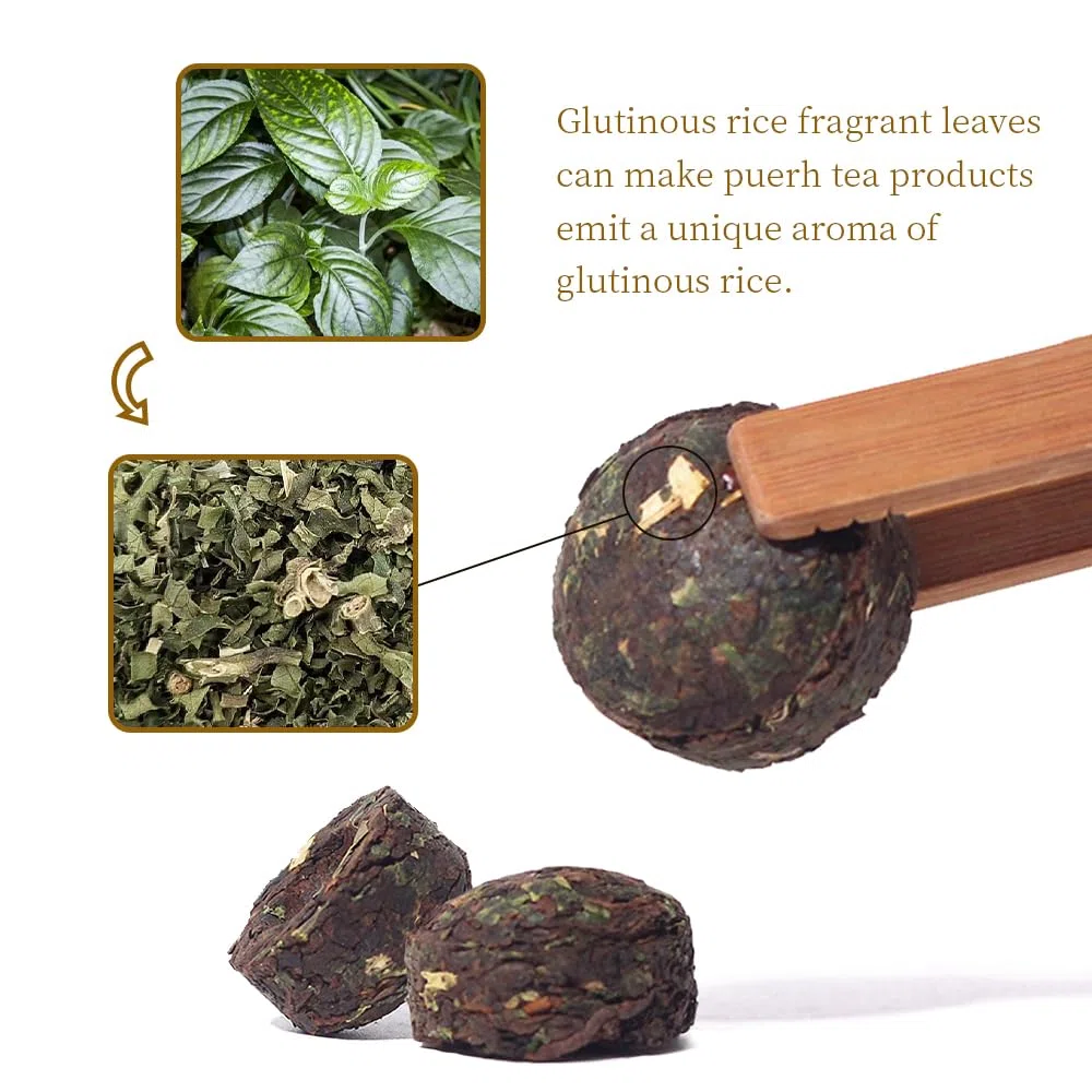 LWXLJMJZC-40 Piezas Té Pu-erh Arroz Glutinoso Tè Puer Maturo Mini Tuo Cha Té Shu (cocinar) Puerh Natural Té Puerh Chino