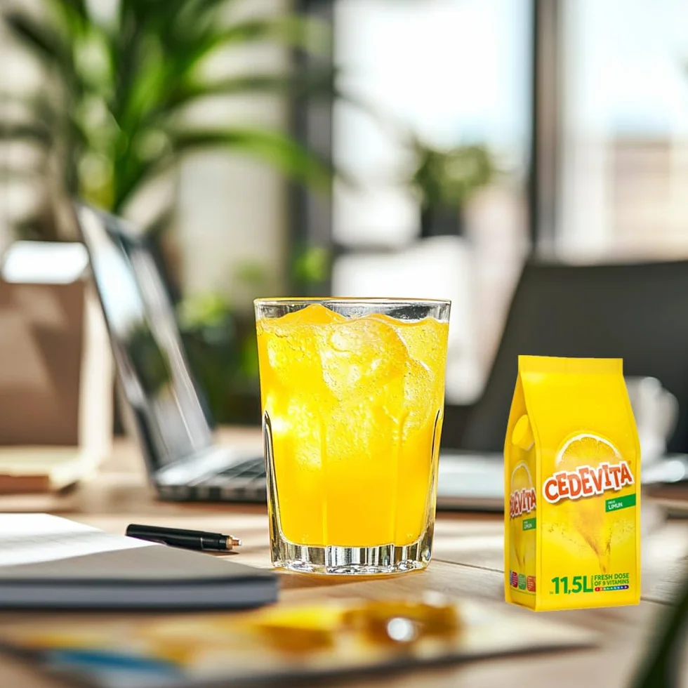 Cedevita Instante 9 Bebida De Vitaminas En Gránulos 1 kg (para 13 Litros De Bebida) Limón