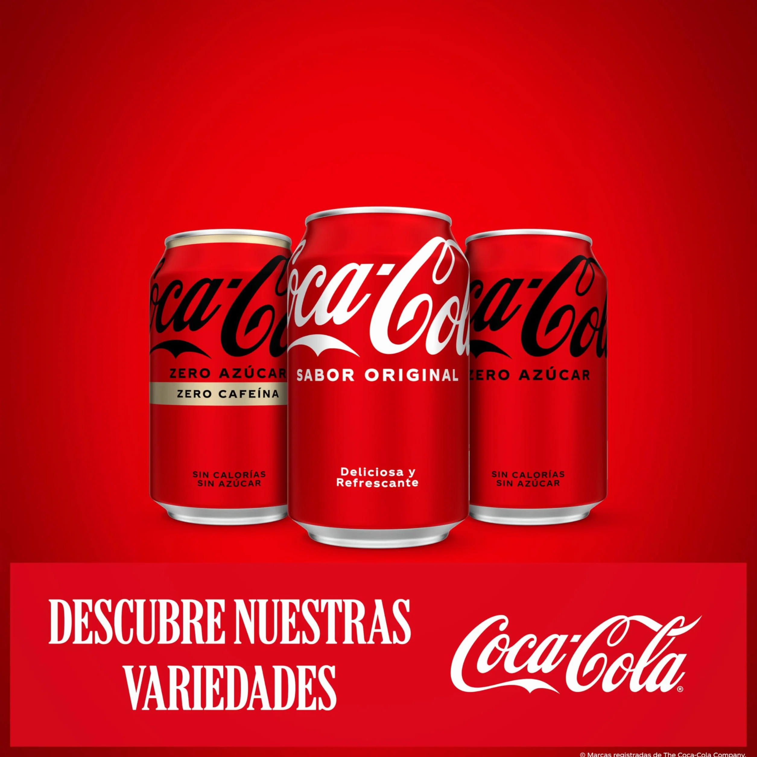 Coca-Cola Zero Azúcar Refresco de Cola sin Azúcar Pack 24 Latas 330 ml
