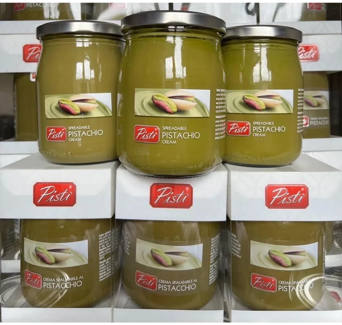 Saras Flavors of Asia Pisti Crema de pistacho siciliana para untar | Crema italiana dulce y aterciopelada | Ideal para hornear y cocinar | 600g