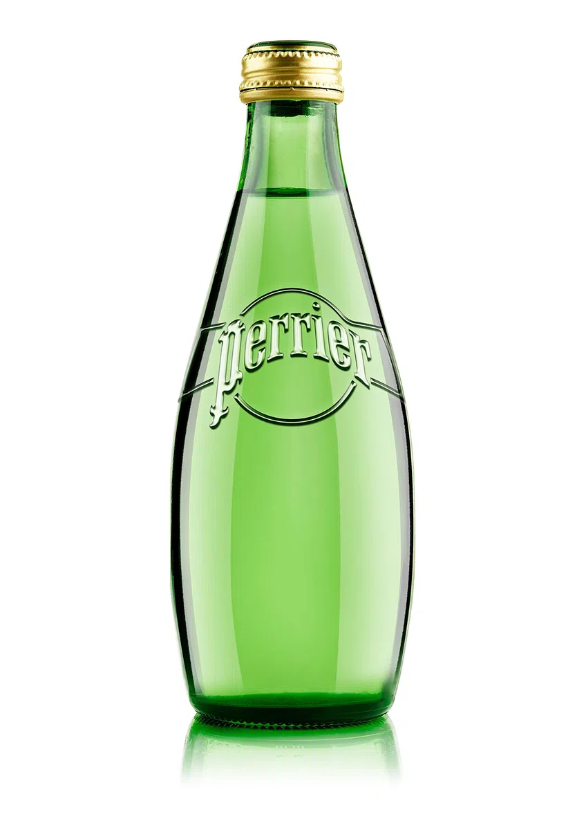 Perrier Agua mineral natural carbonatada – 8 botellas de cristal de 20 cl