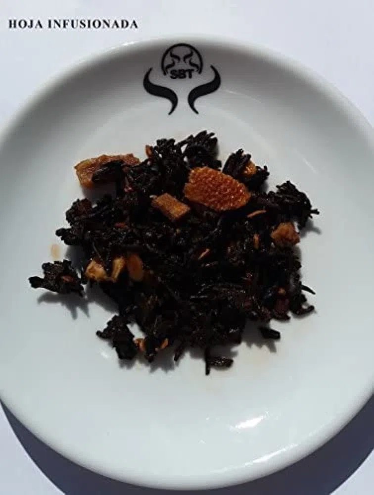 SABOREATE Y CAFE THE FLAVOUR SHOP Té Rojo Pu Erh Yunnan China con Vainilla - Té en Hebra Hoja Entera a Granel Adelgazante 500 gr