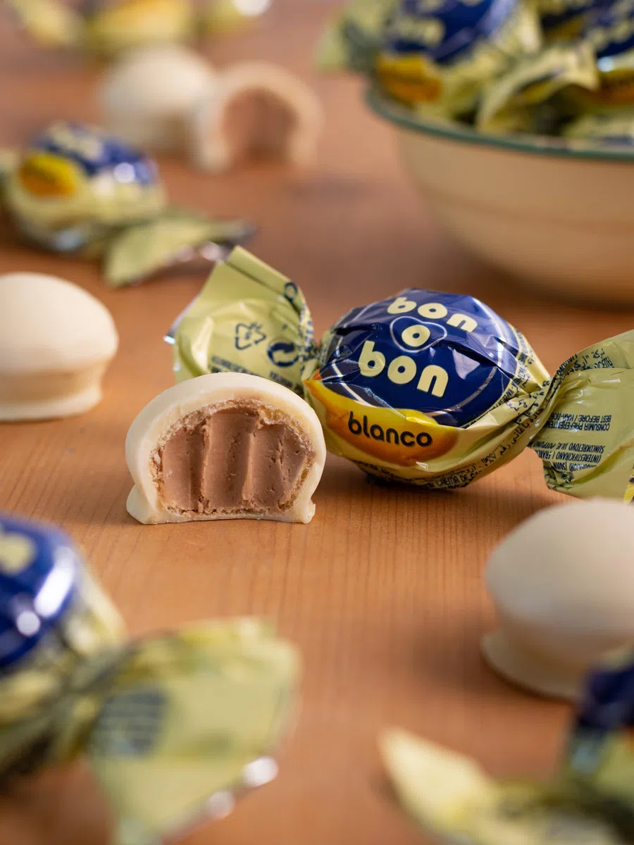 Bon o Bon Bombón sabor chocolate blanco 30u (450g)