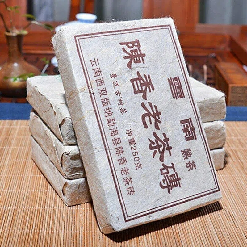 Shu Puer Materia Prima Vieja Madura China Té Puerh de Ladrillo 250g (250g*2)