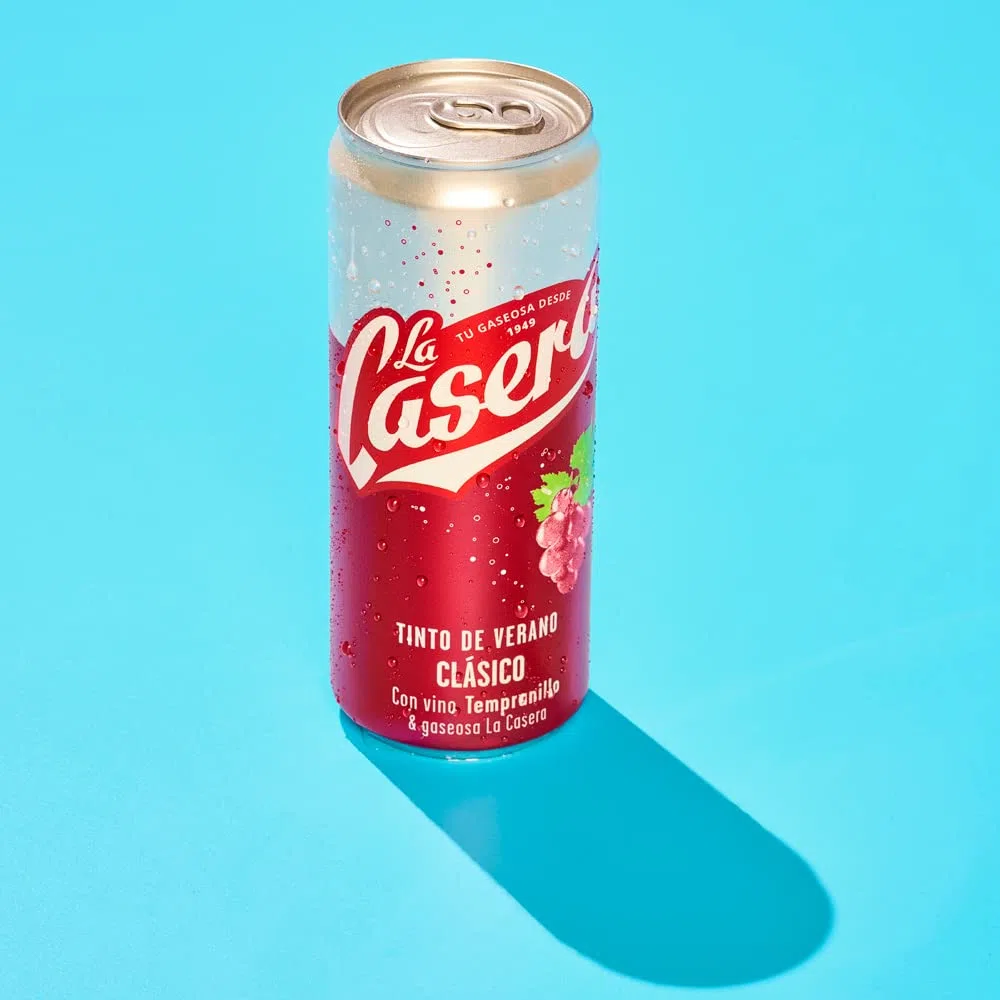La Casera Tinto de Verano con Gaseosa - Lata, Pack 24 x 33 cl