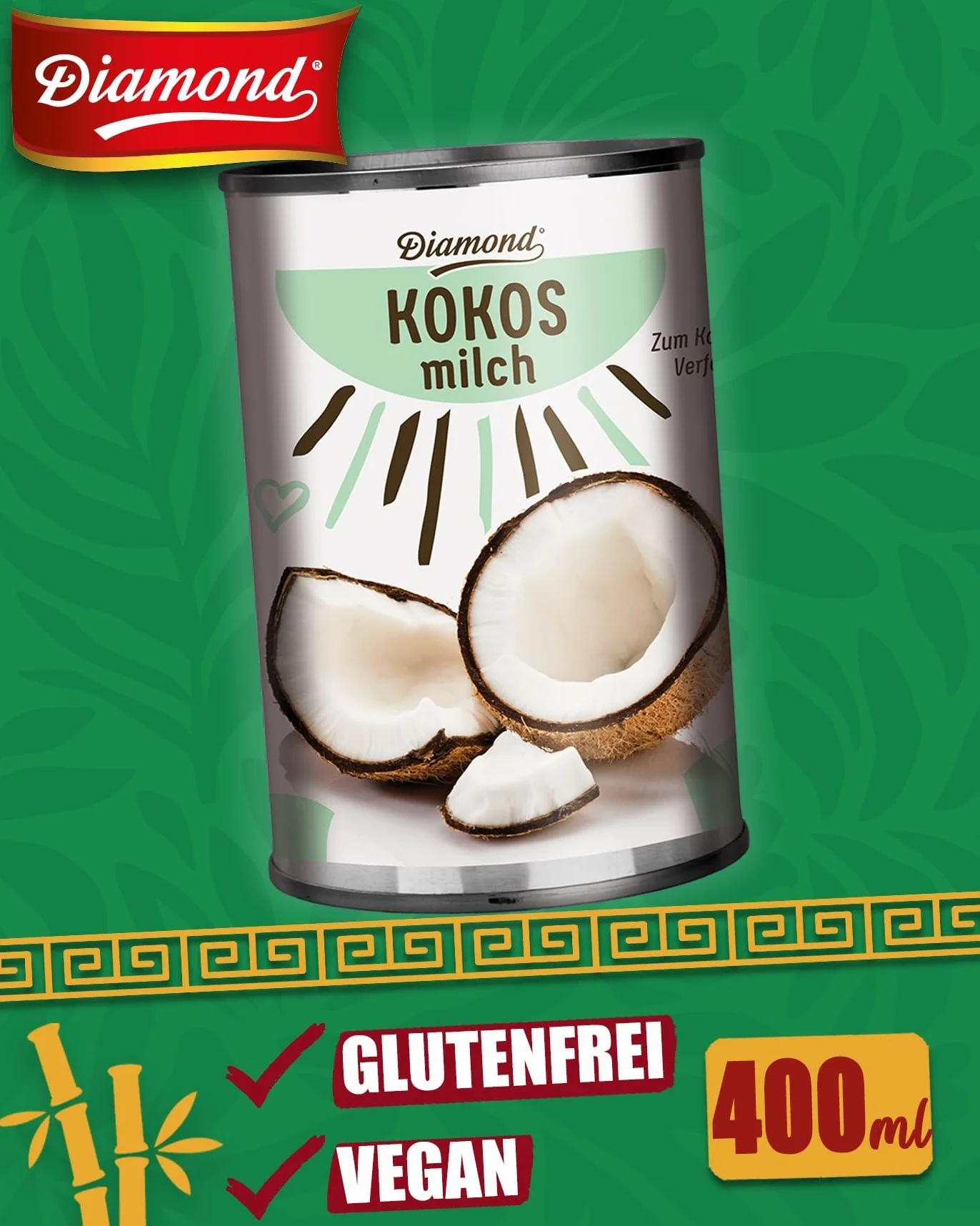 Diamond Leche de Coco 17-19% Grasa - 12 Latas