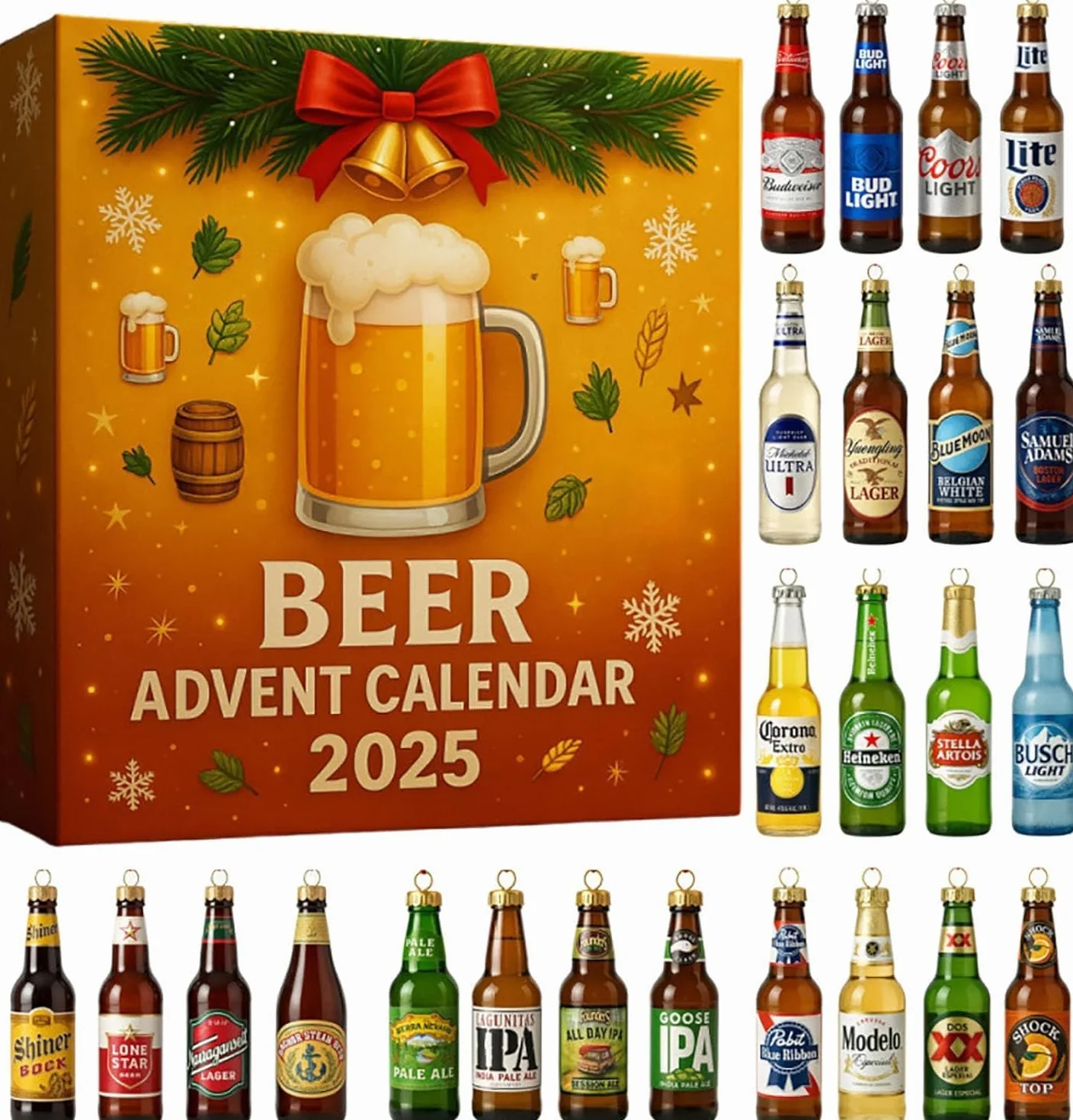 Calendario de Adviento de whisky 2025, 24 muestras de whisky de alta calidad para cuenta regresiva y regalo, un viaje de degustación diaria a través de los sabores del whisky del mundo (B)