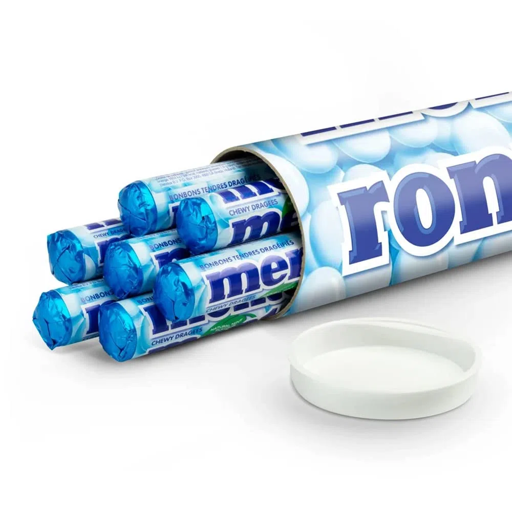 Mentos XXL con nombre o mensaje - Mentos roll xxl de menta personalizado para el amante de los dulces que ama el aliento fresco