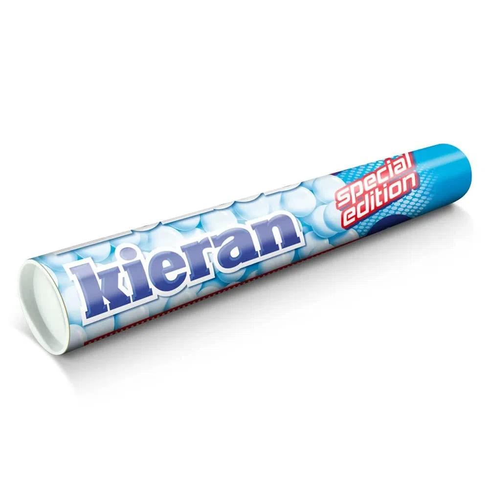 Mentos XXL con nombre o mensaje - Mentos roll xxl de menta personalizado para el amante de los dulces que ama el aliento fresco