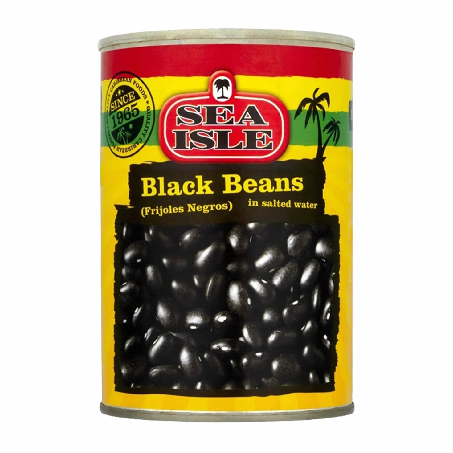Sea Isle Paquete de Frijoles Negros de 12 x 400 gr 0.4 ml - Pack de 12