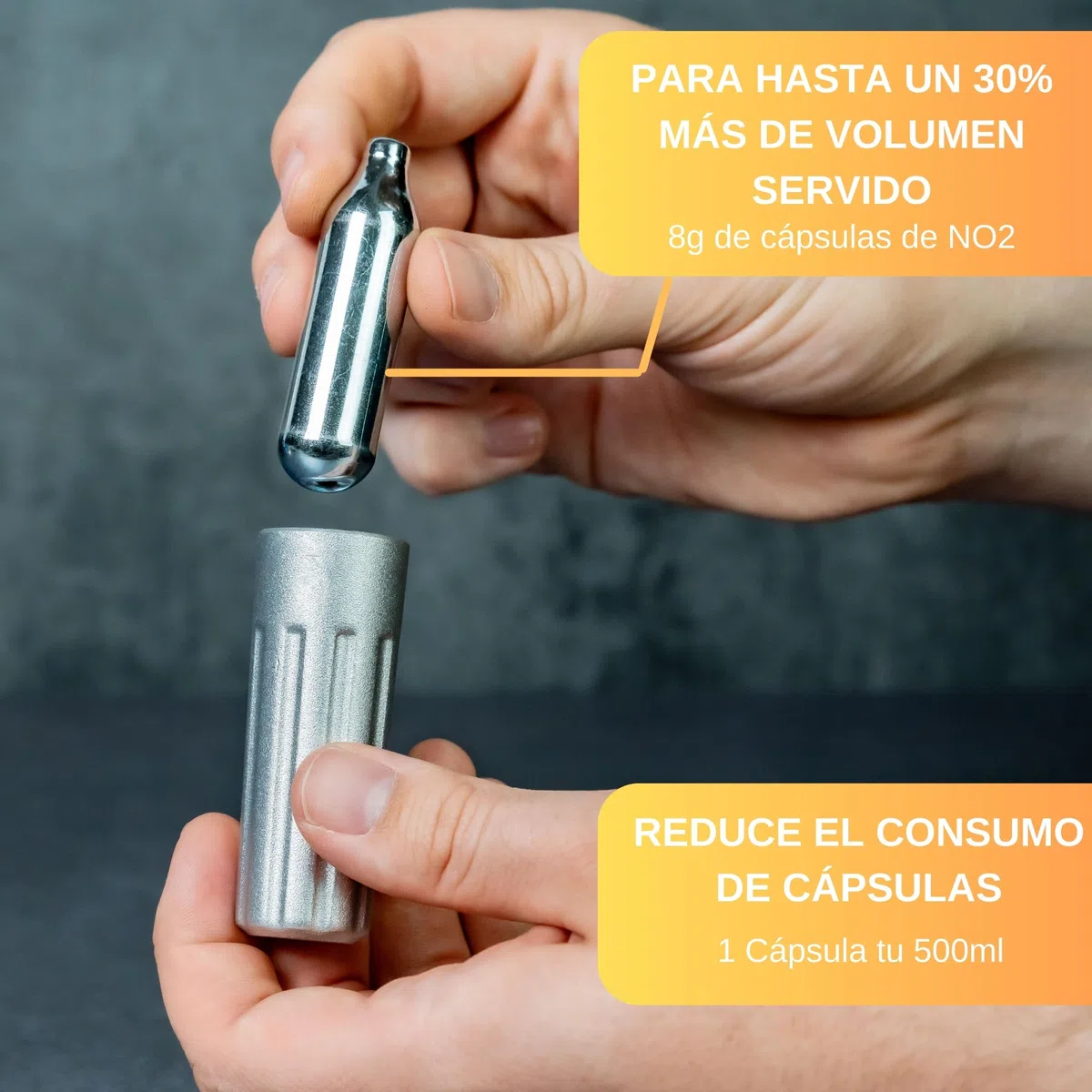 Thiru Premium N2O cápsulas de Nata para dispensadores de Nata - Cartuchos de N2O para sifones de Nata - para un Volumen de hasta 500ml (24 Piezas - Starter)