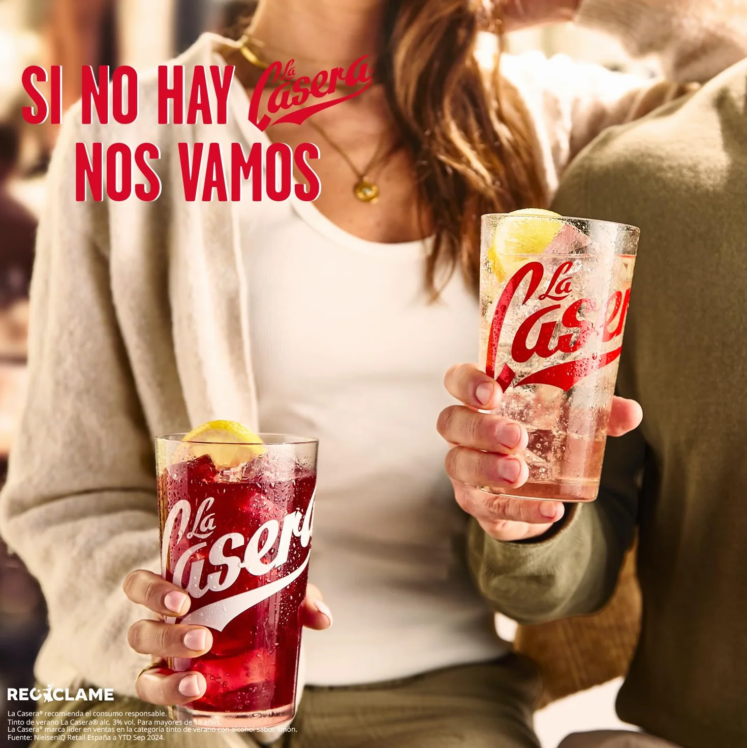 La Casera Tinto de Verano con Gaseosa - Lata, Pack 24 x 33 cl