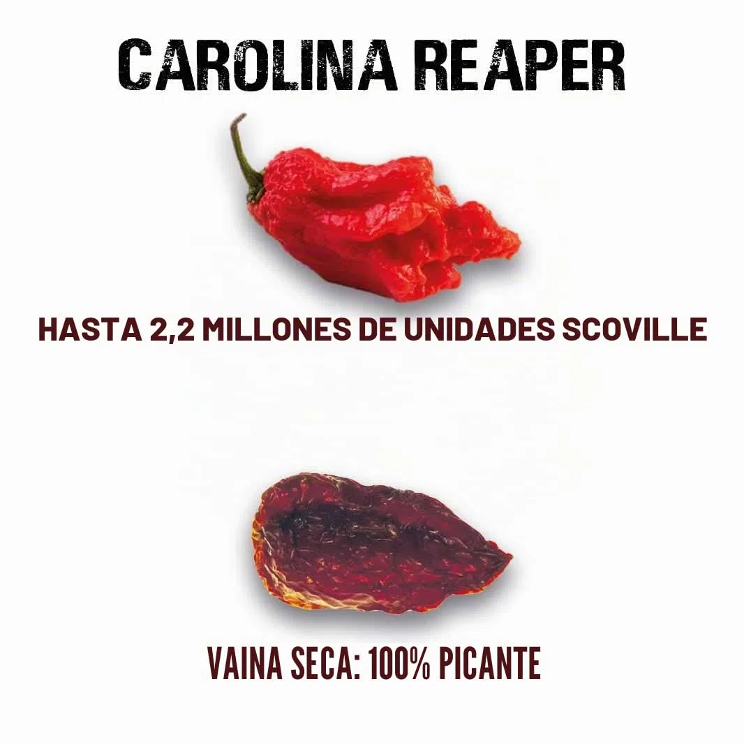 Especias Scovilla Carolina Reaper secas, 20 g