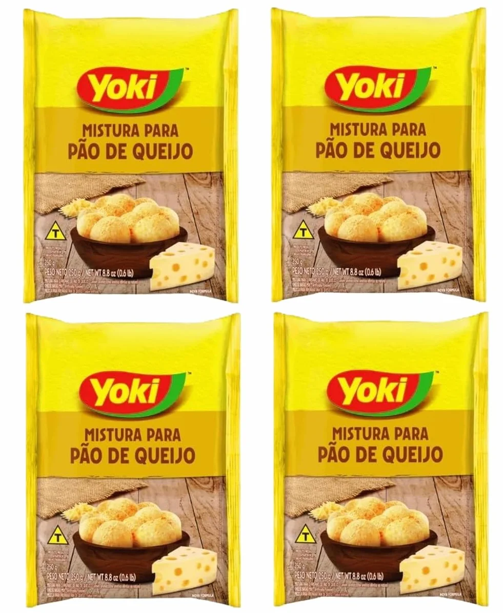 Yoki YOKI Rollos de queso brasileño Pao de Queijo Pack de 4