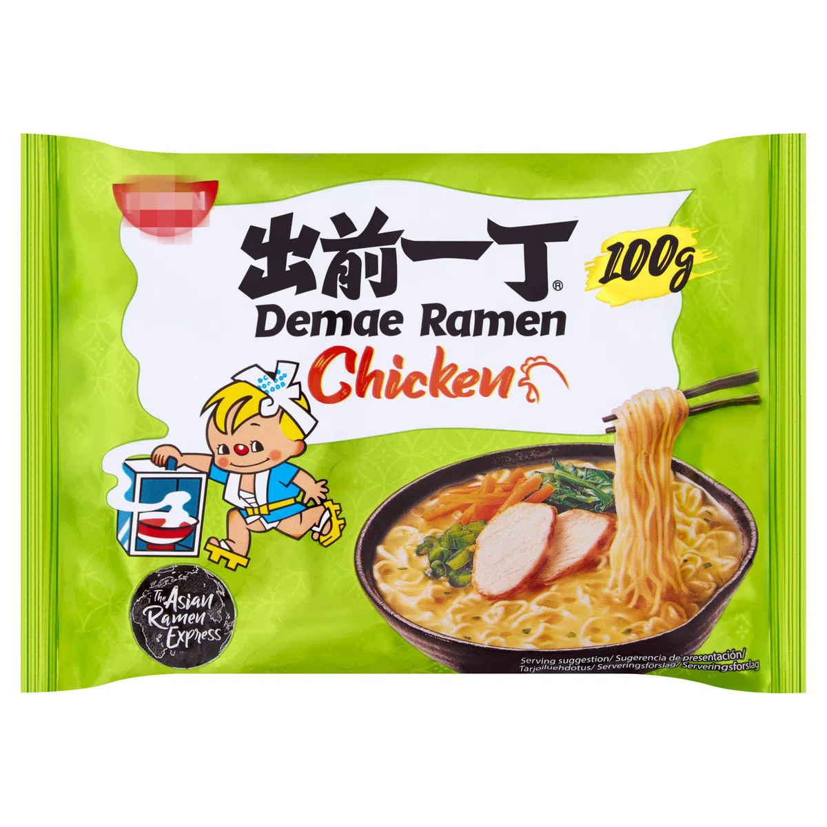 YIJIA | Pack 7 x 100g Demae Instant Noodles Ramen PAQUETES MEZCLADOS - Sabor Tonkotsu, Pollo, Ternera, Mariscos, Sésamo, Picante, Miso