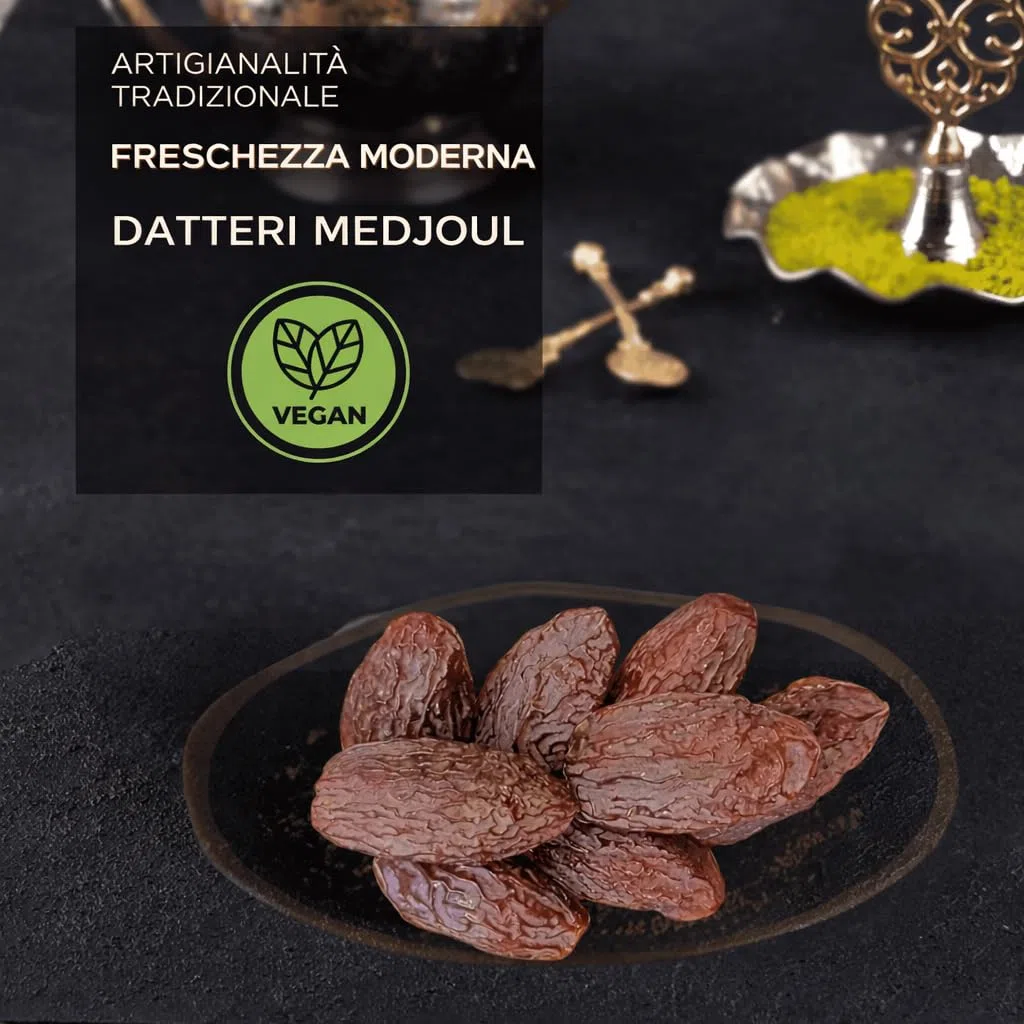 Dátiles 1 kg Medjool Premium 100% Naturales Sin Aditivos Sin Azúcar Añadido – Tamaño Extra Grande, Súper Carnosos y Dulces – Calidad Seleccionada (Dátiles Medjool 1 kg)
