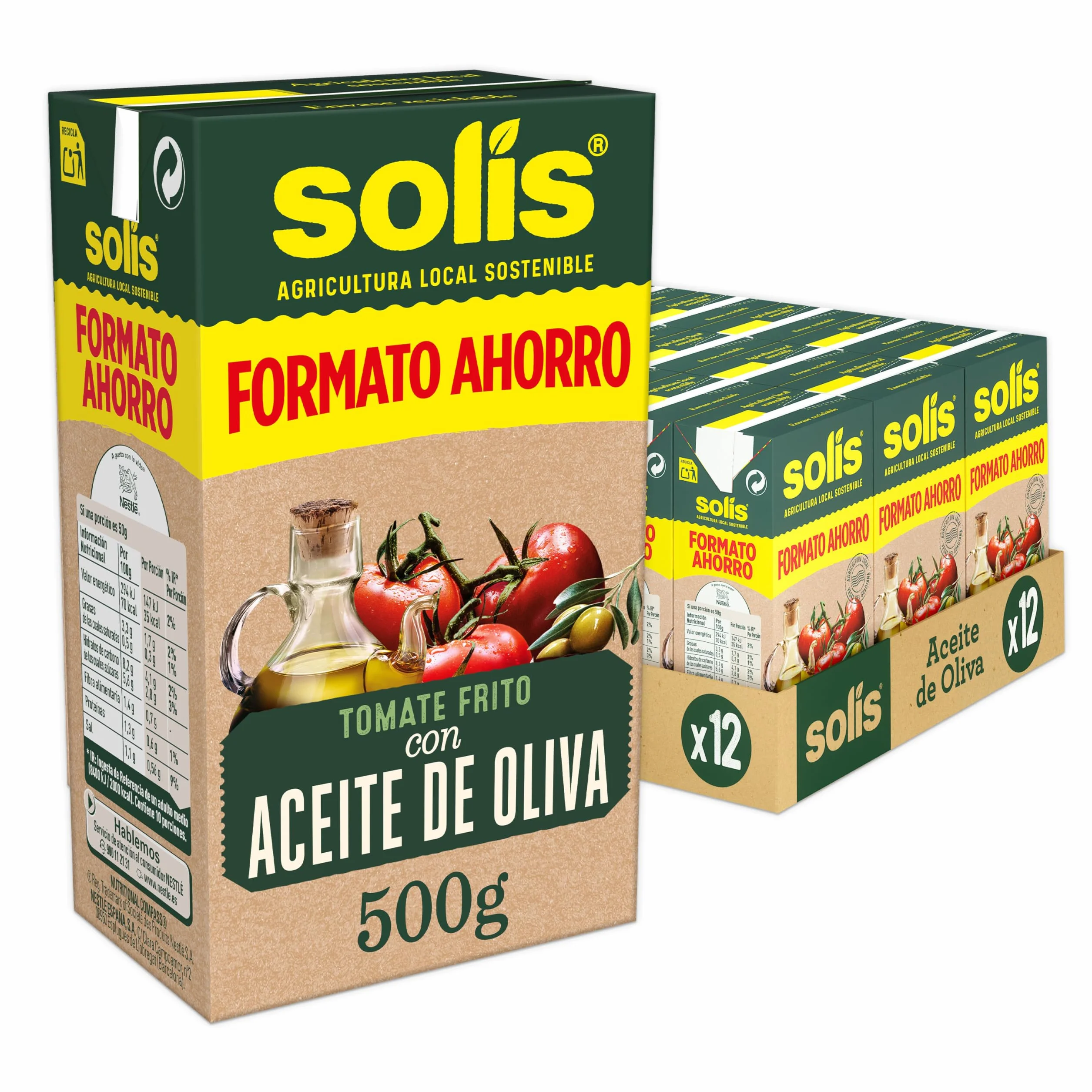 Solis Salsa de tomate COMBI OLIVA 12 x 500 g