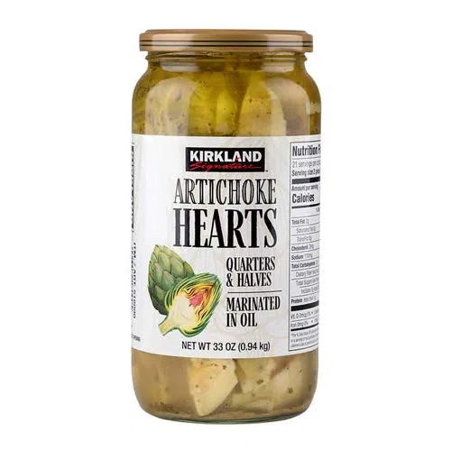 Kirkland Signature Corazón de alcachofa marinada, paquete de 2 x 935 g