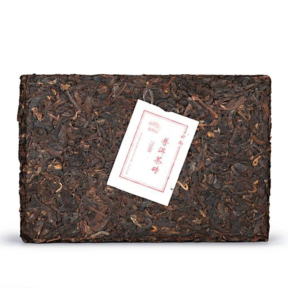 Té chino premium Haiwan Shu Puer 7588 Yunnan Té maduro Purerh 250g Cuidado de la salud