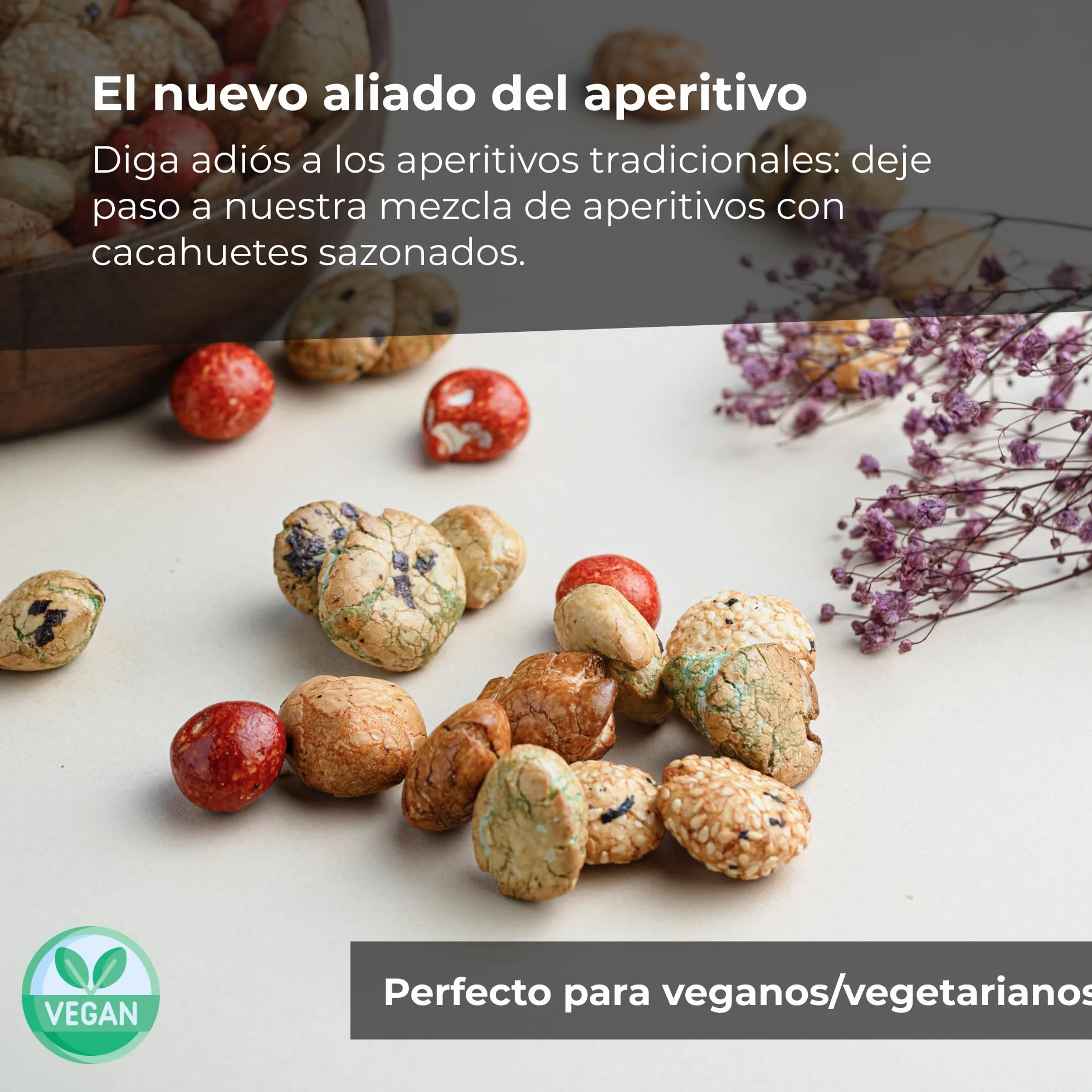 Mezcla de Aperitivo King Mix en un Paquete de 1 kg | Surtido Variado de Semillas de Sésamo, Maíz, Trigo | Con un un toque a Sal y Soja | Ideal como Snack | Dorimed
