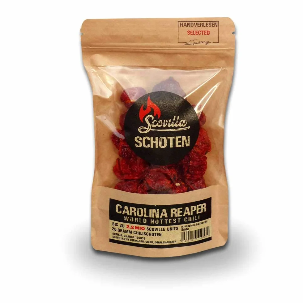 Especias Scovilla Carolina Reaper secas, 20 g