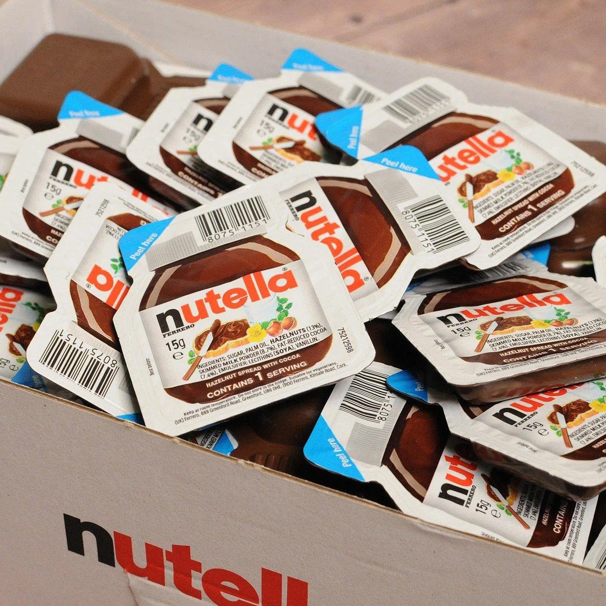 NuteIIa - Crema de Cacao y Avellamas para untar 15 gr x 40 uds - Pack Promoo