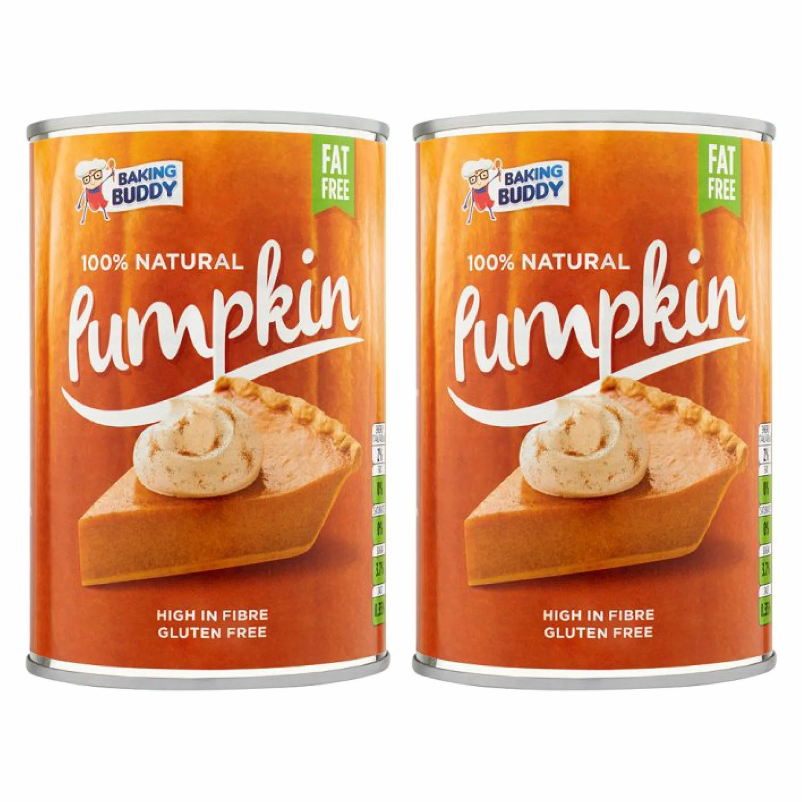 Baking Buddy 100% Natural Pumpkin Puree 2 x 425 g (850 g)
