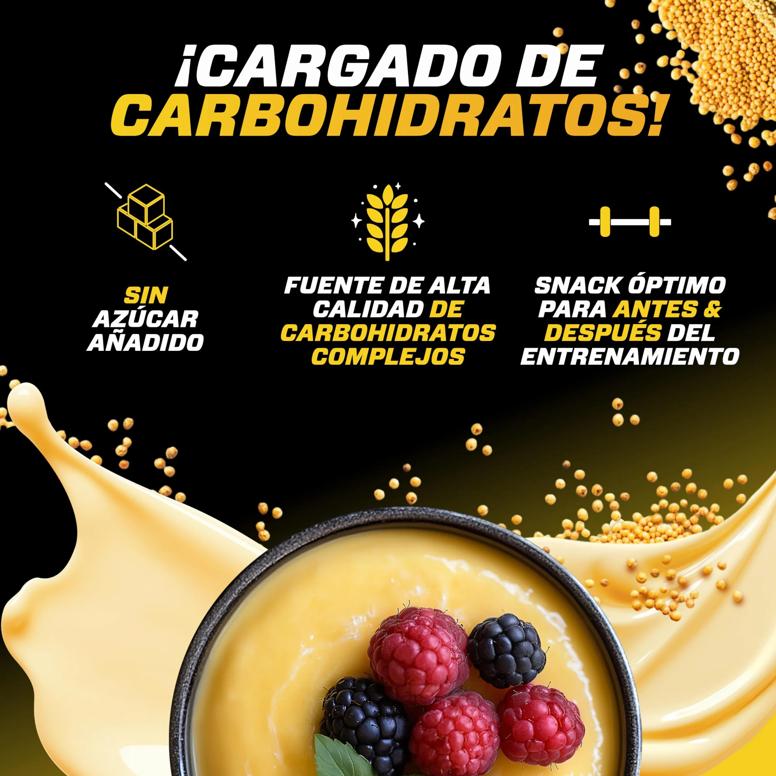 Pudin de Maiz Neutro sin Azucar 3kg - 100% Maiz - Cremoso, Vegano