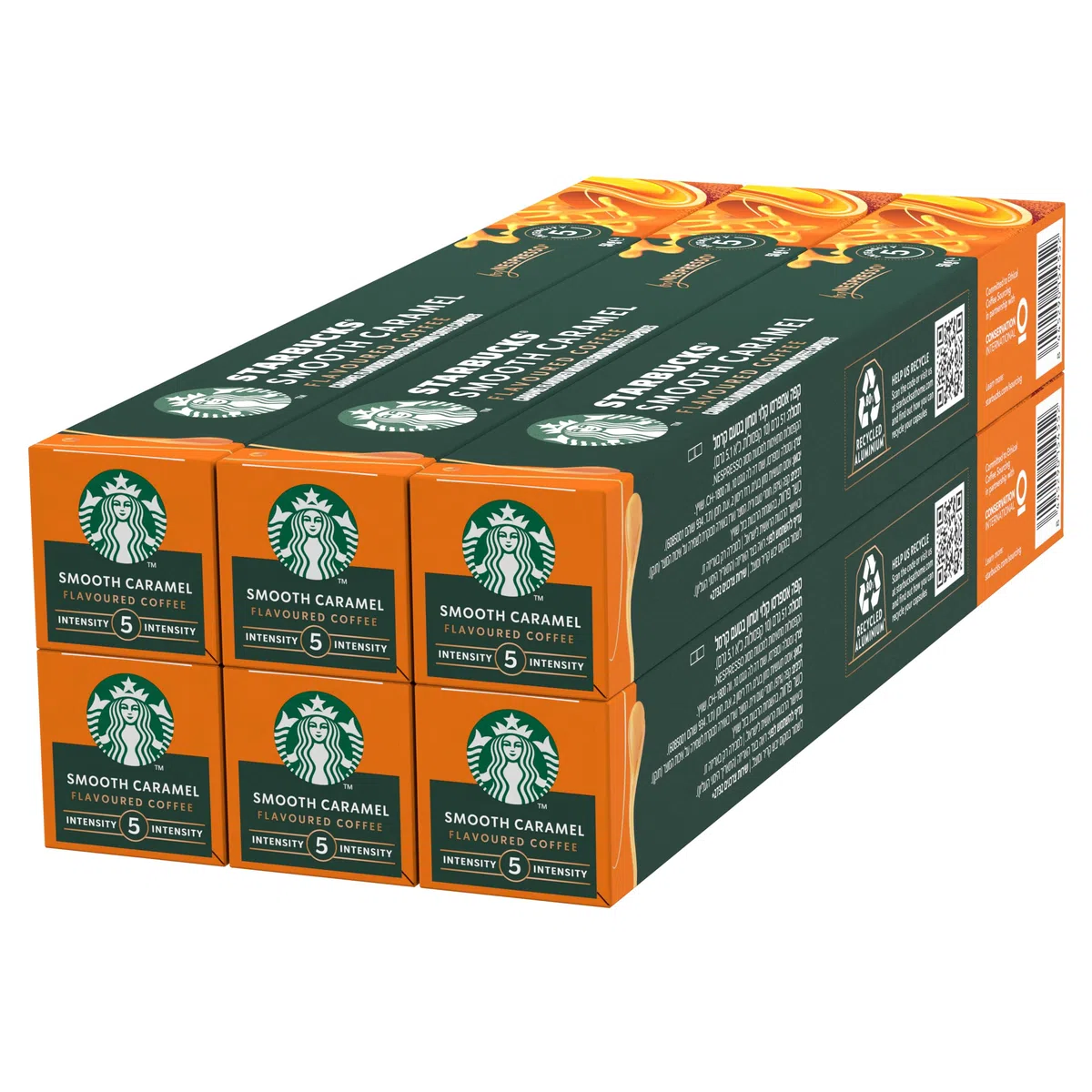 STARBUCKS Caramel de Nespresso, Cápsulas de Café de Tueste Suave 6 x 10 (60 Cápsulas)