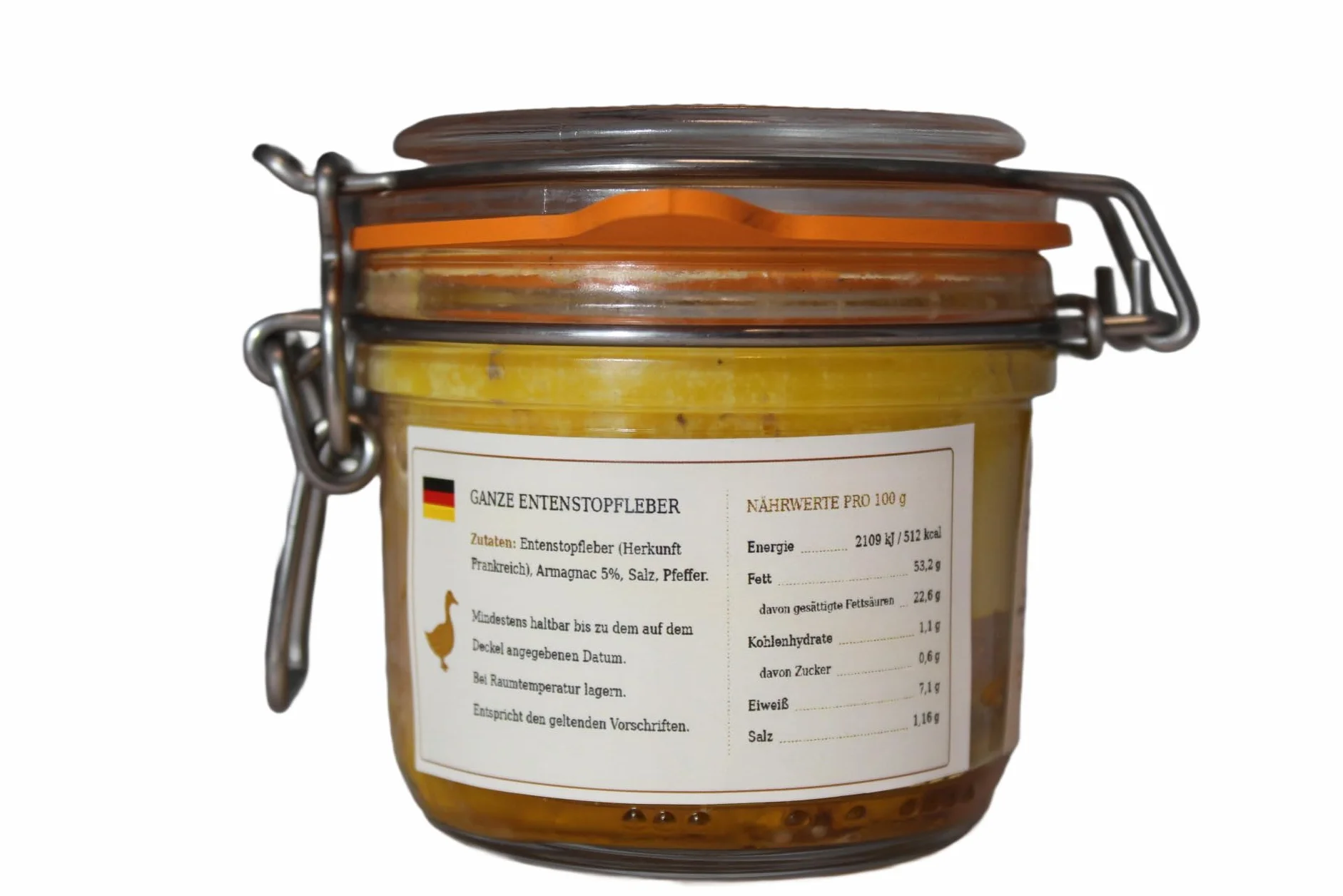 Foie Gras de Pato Entero al Armagnac 80 g – Relais Gourmet | Artesanal Francés del Suroeste | Sin Conservantes, Aditivos ni Colorantes | Ideal para Navidad, Regalos y Celebraciones