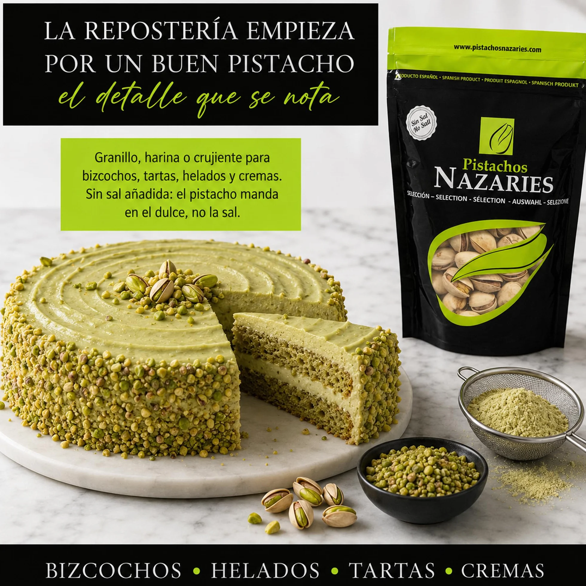 PISTACHOS NAZARIES Pistachos Tostados Sin Sal 8 x 120 g Pistacho Español Cultivo Propio Andalucia Malaga Snack Saludable Fitness Sin Gluten Frutos Secos Aperitivo Individual Para Llevar Gym Oficina