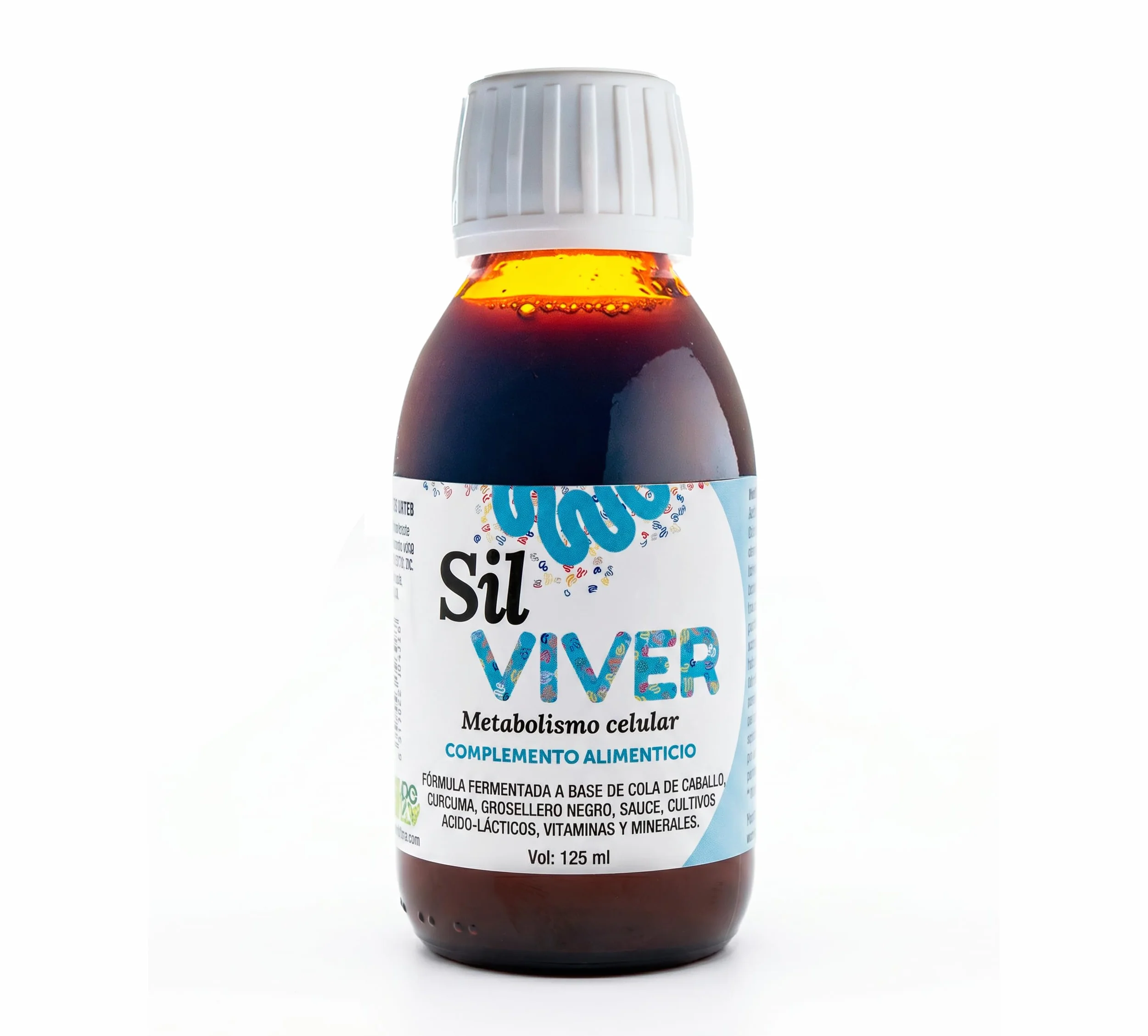 Microviver Sil VIVER 125ml Suplemento Simbiótico Líquido con Silicio y Probióticos para Bienestar Articular y Digestivo Vegano y sin Alcohol