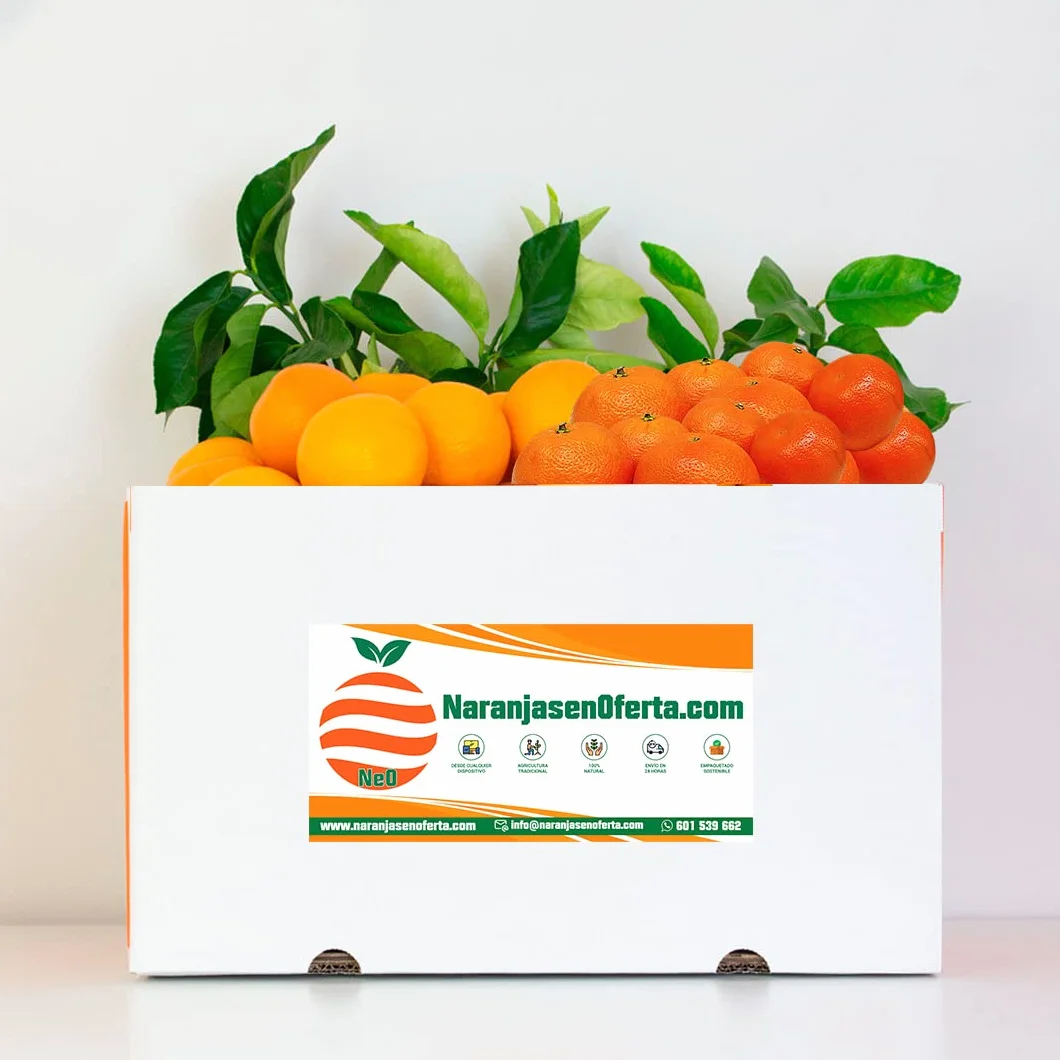 CAJA MIXTA 10KG NARANJAS DE MESA Y 5KG MANDARINAS DE VALENCIA